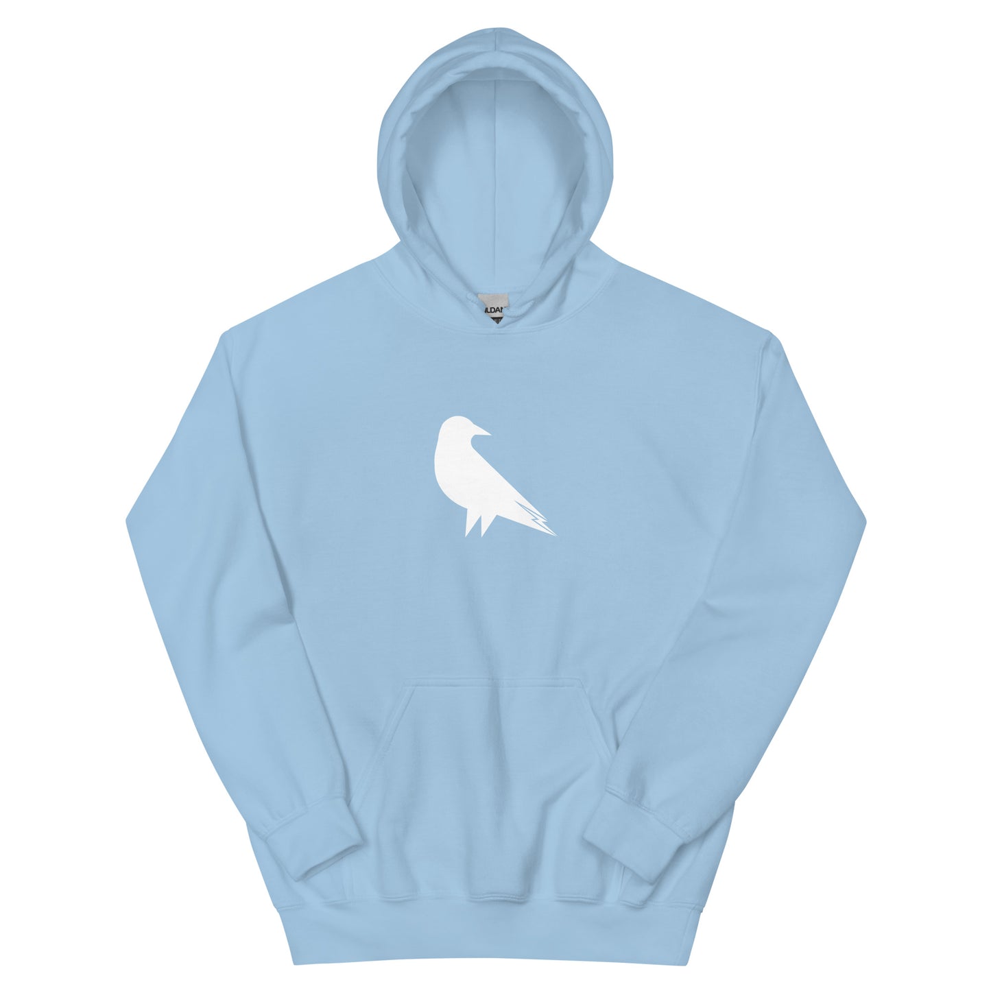 Skwok Brand (05) / 8oz Gildan Hoodie / Raven I Logo / Front - Back