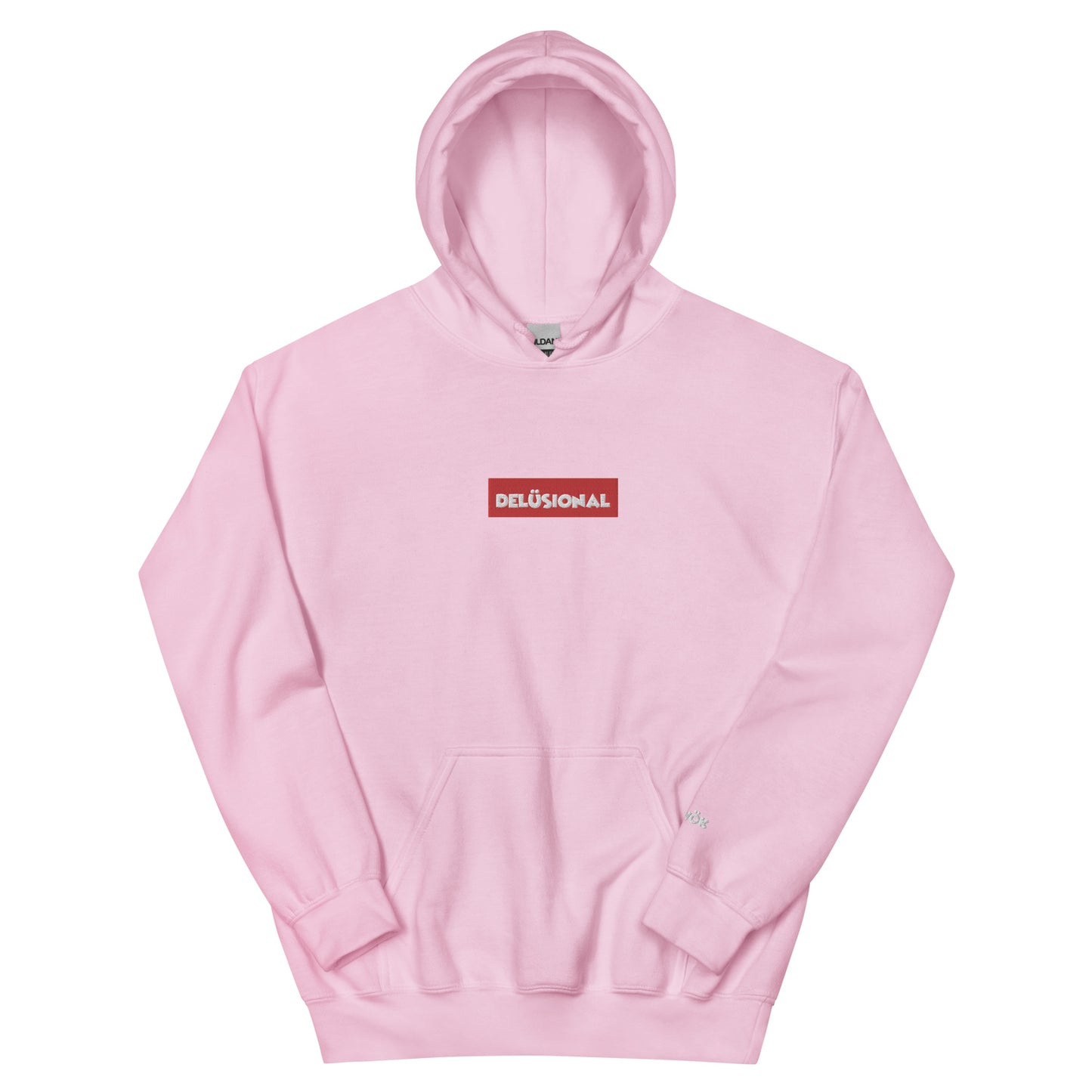 Delusional Brand / #04 / Hoodie / Red Box Logo