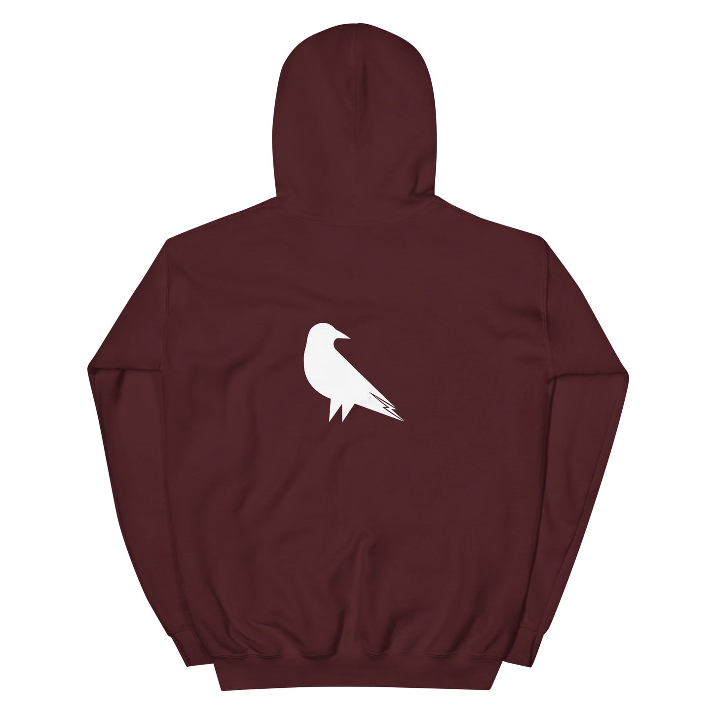 Skwok Brand (05) / 8oz Gildan Hoodie / Raven I Logo / Front - Back