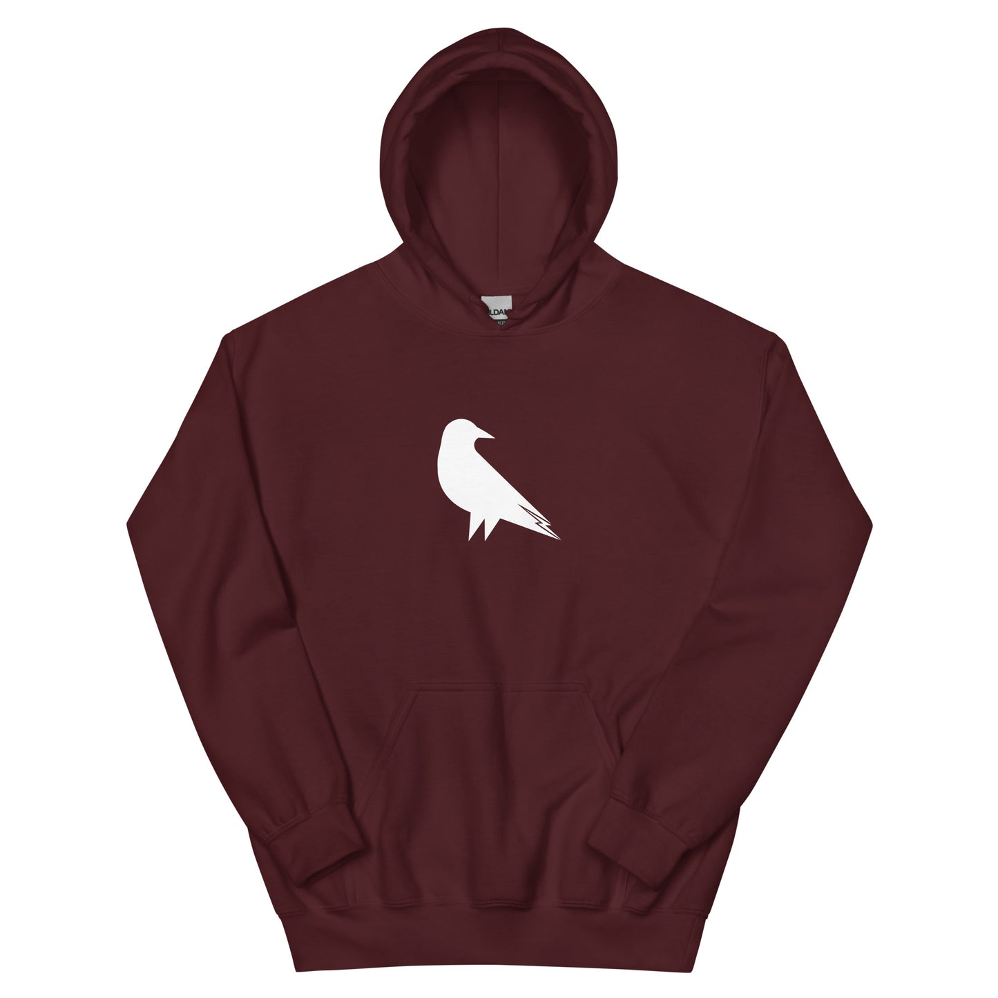 Skwok Brand (05) / 8oz Gildan Hoodie / Raven I Logo / Front - Back