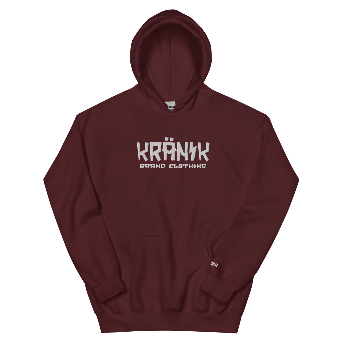 Kranik Brand / 8oz Gildan Hoodie / Embroidered / Kranik Brand Clothing Logo / Front Only