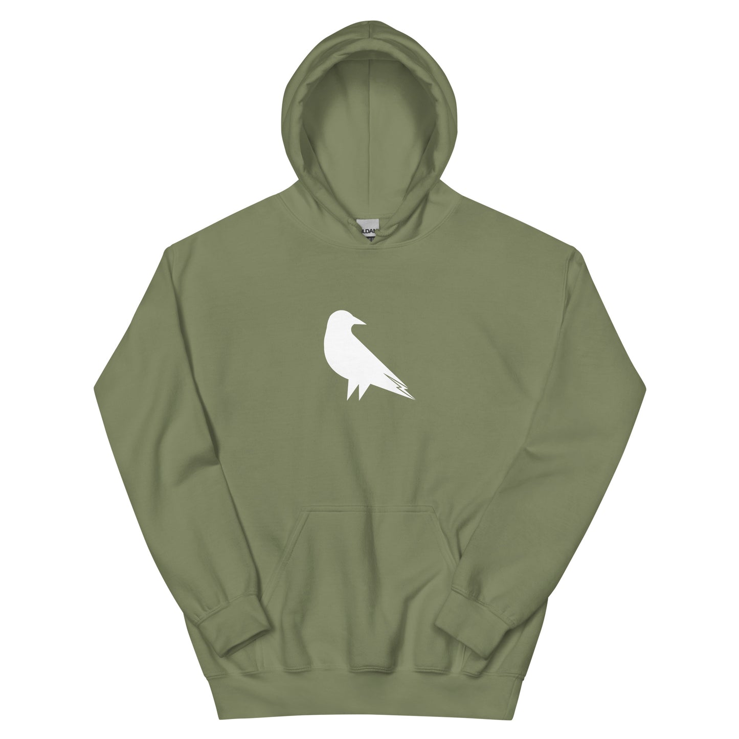 Skwok Brand (05) / 8oz Gildan Hoodie / Raven I Logo / Front - Back