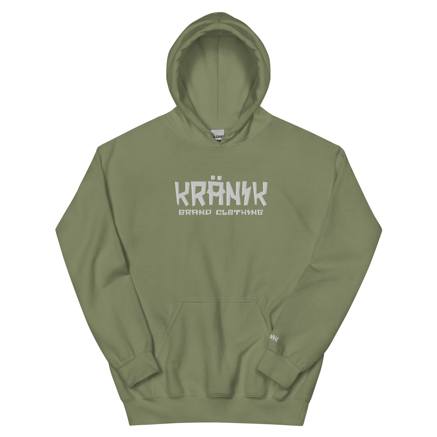 Kranik Brand / 8oz Gildan Hoodie / Embroidered / Kranik Brand Clothing Logo / Front Only