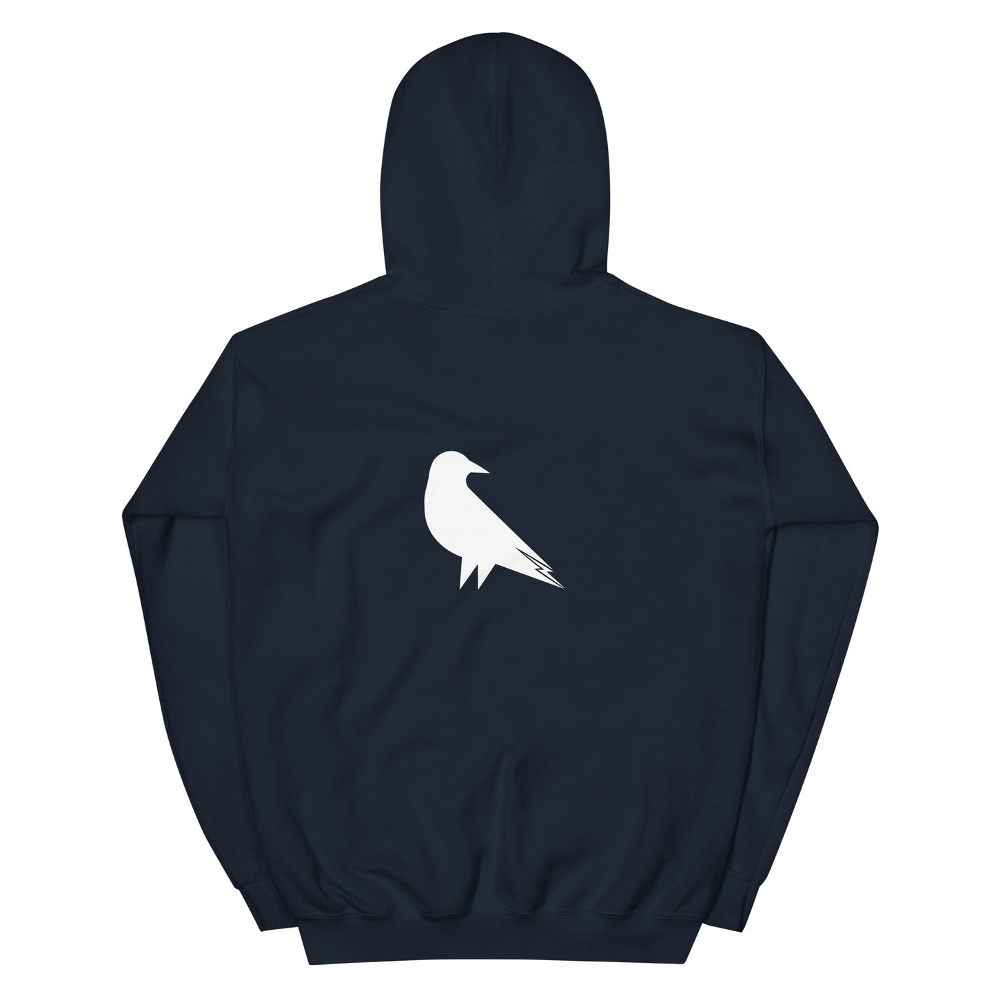 Skwok Brand (05) / 8oz Gildan Hoodie / Raven I Logo / Front - Back