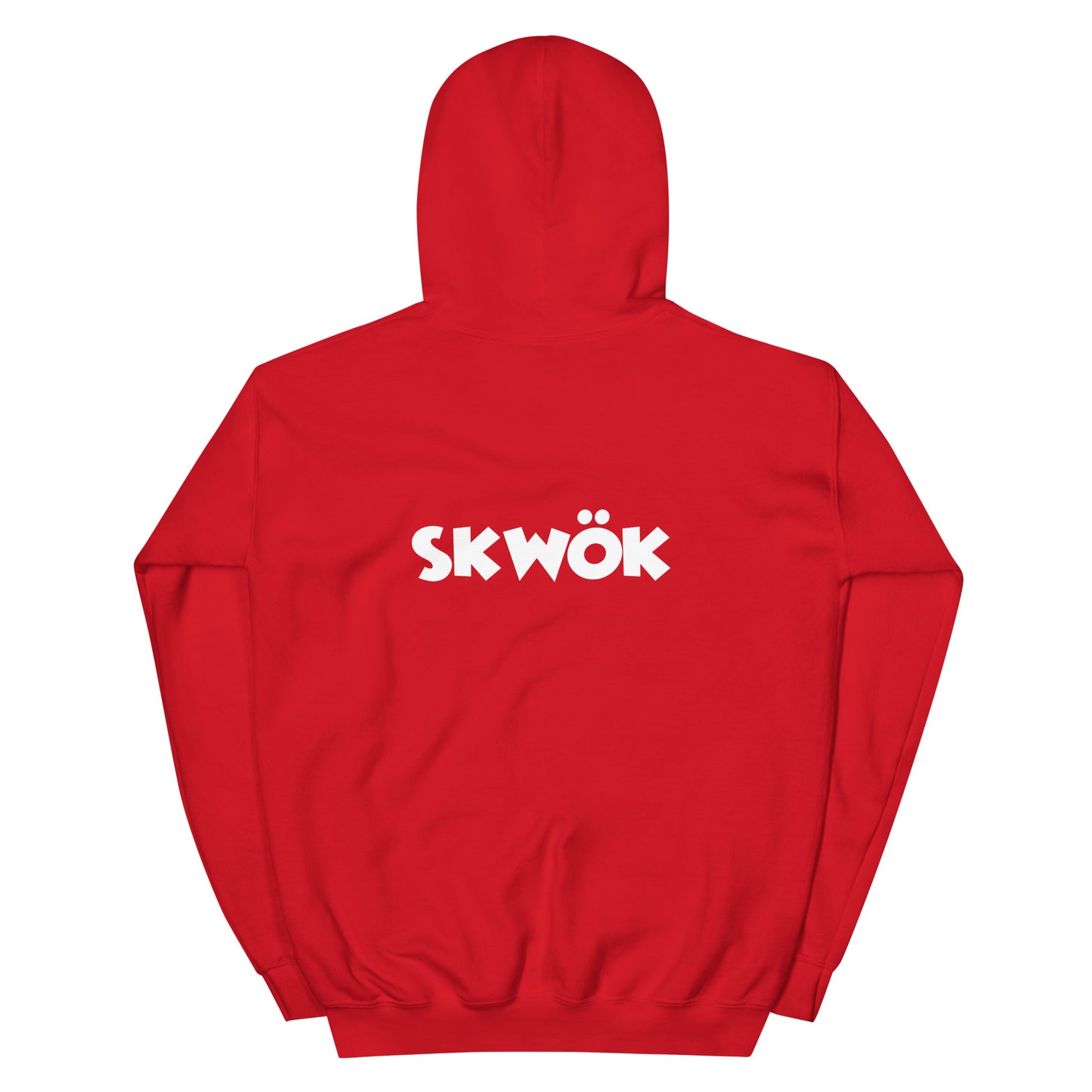Skwok Brand (01) / 8oz Gildan Hoodie / OG Logo / White / Front - Back