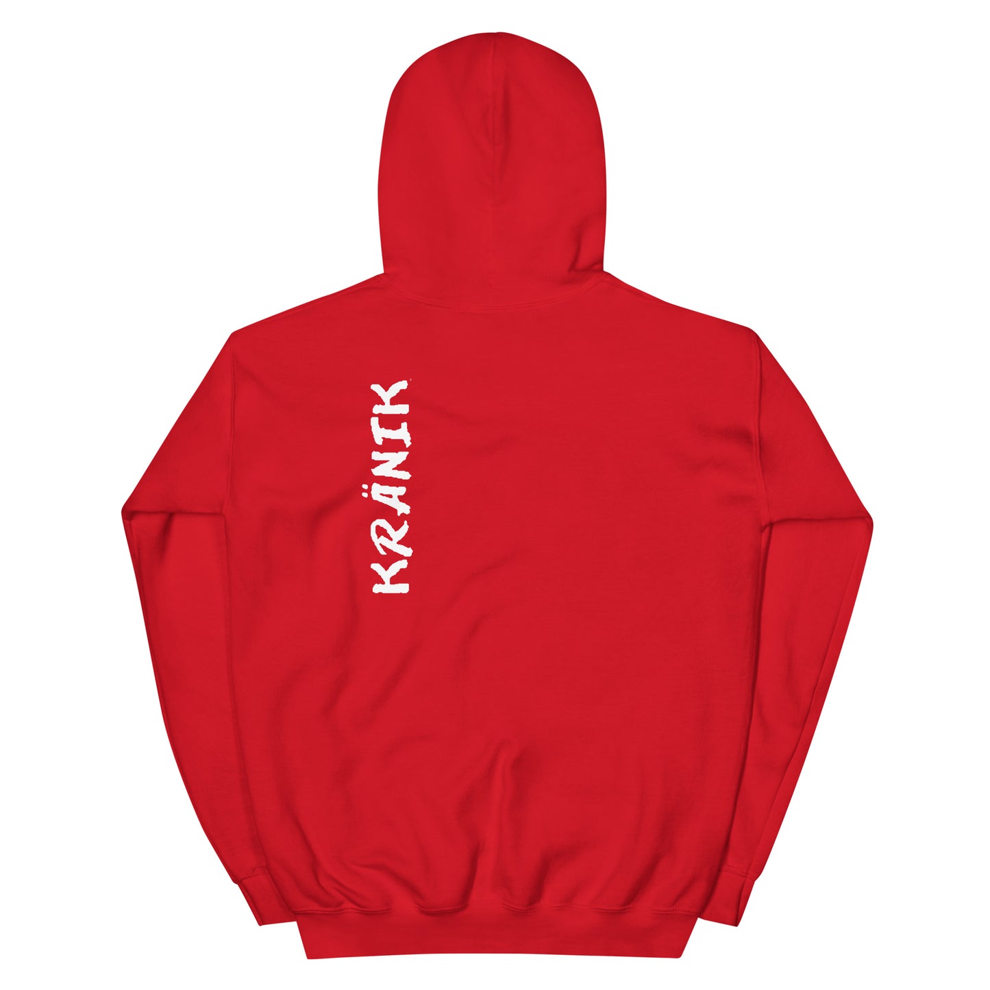 Kranik Brand / 8oz Gildan Hoodie / DTG Print / OG Dare Logo / Vertical / Front & Back