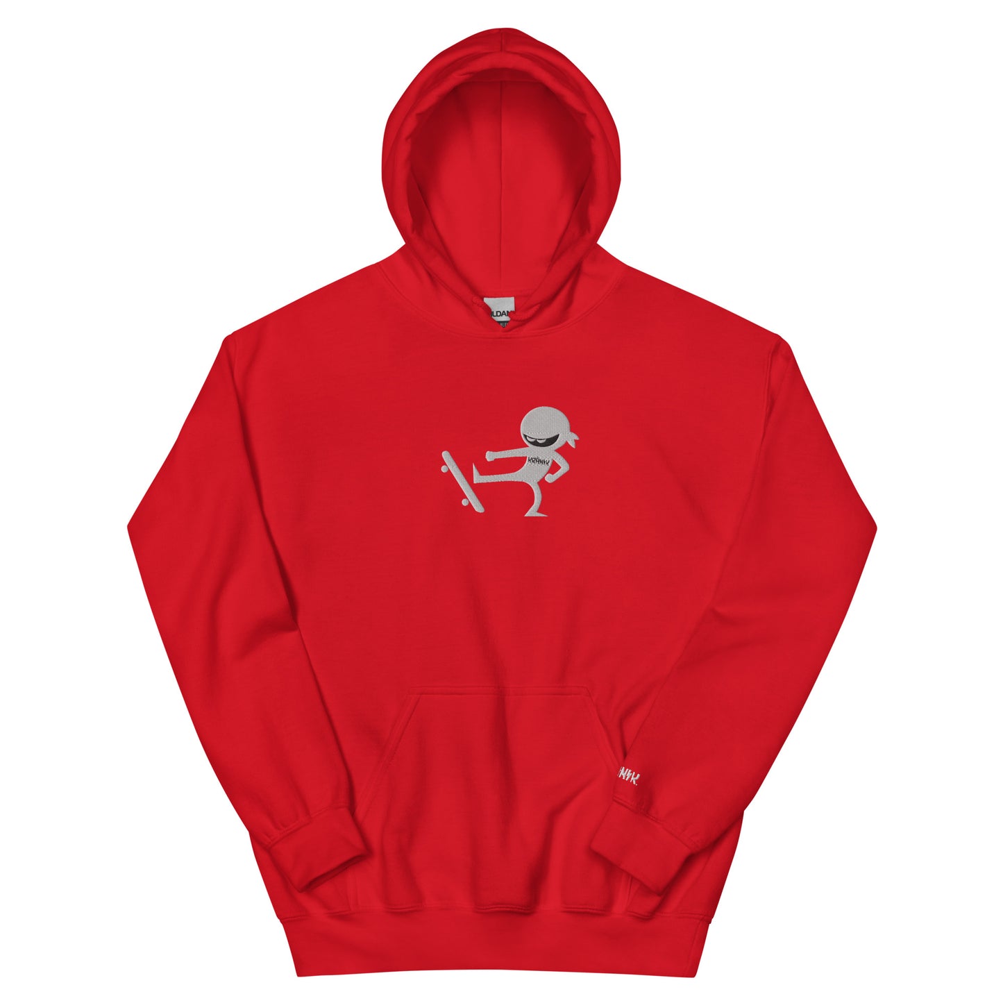 Kranik Brand / 8oz Gildan Hoodie / Embroidered / Skate Ninja Logo / Front Only