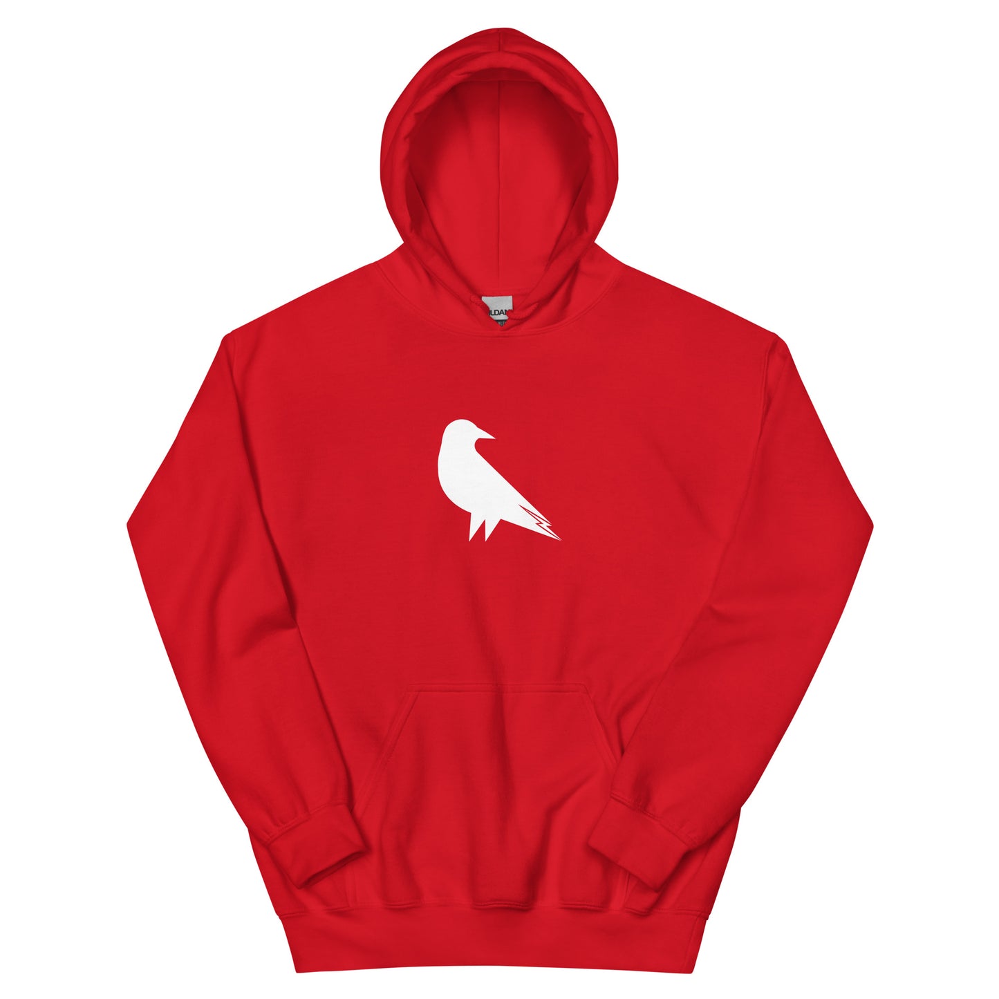 Skwok Brand (05) / 8oz Gildan Hoodie / Raven I Logo / Front - Back