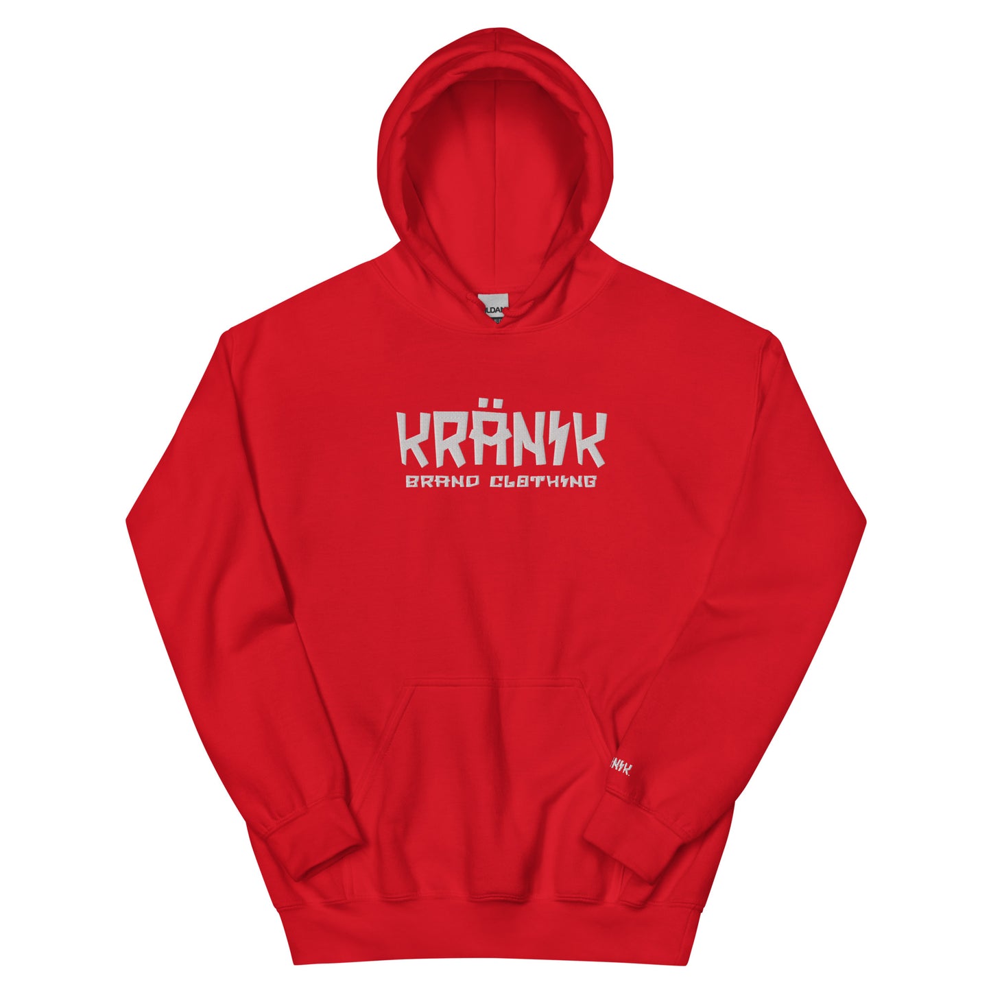 Kranik Brand / 8oz Gildan Hoodie / Embroidered / Kranik Brand Clothing Logo / Front Only