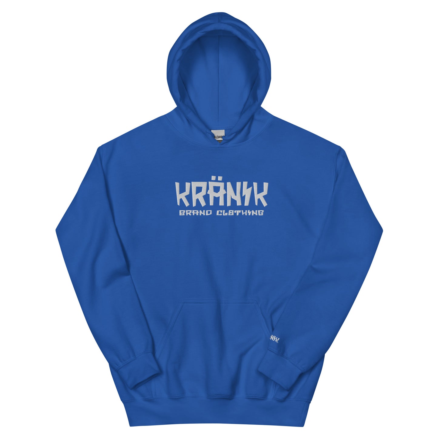 Kranik Brand / 8oz Gildan Hoodie / Embroidered / Kranik Brand Clothing Logo / Front Only