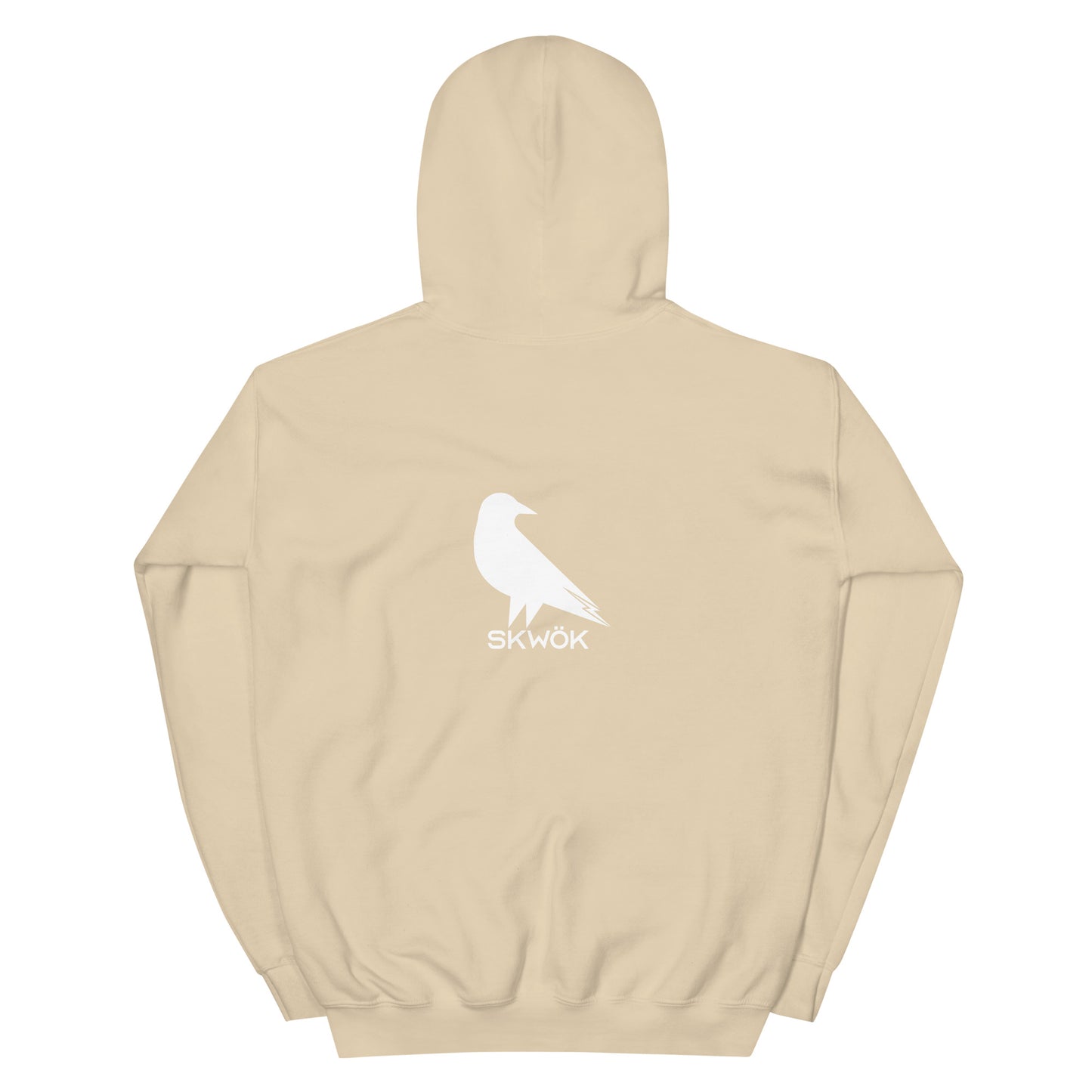 Skwok Brand (06) / 8oz Gildan Hoodie / Raven II Logo / Front - Back