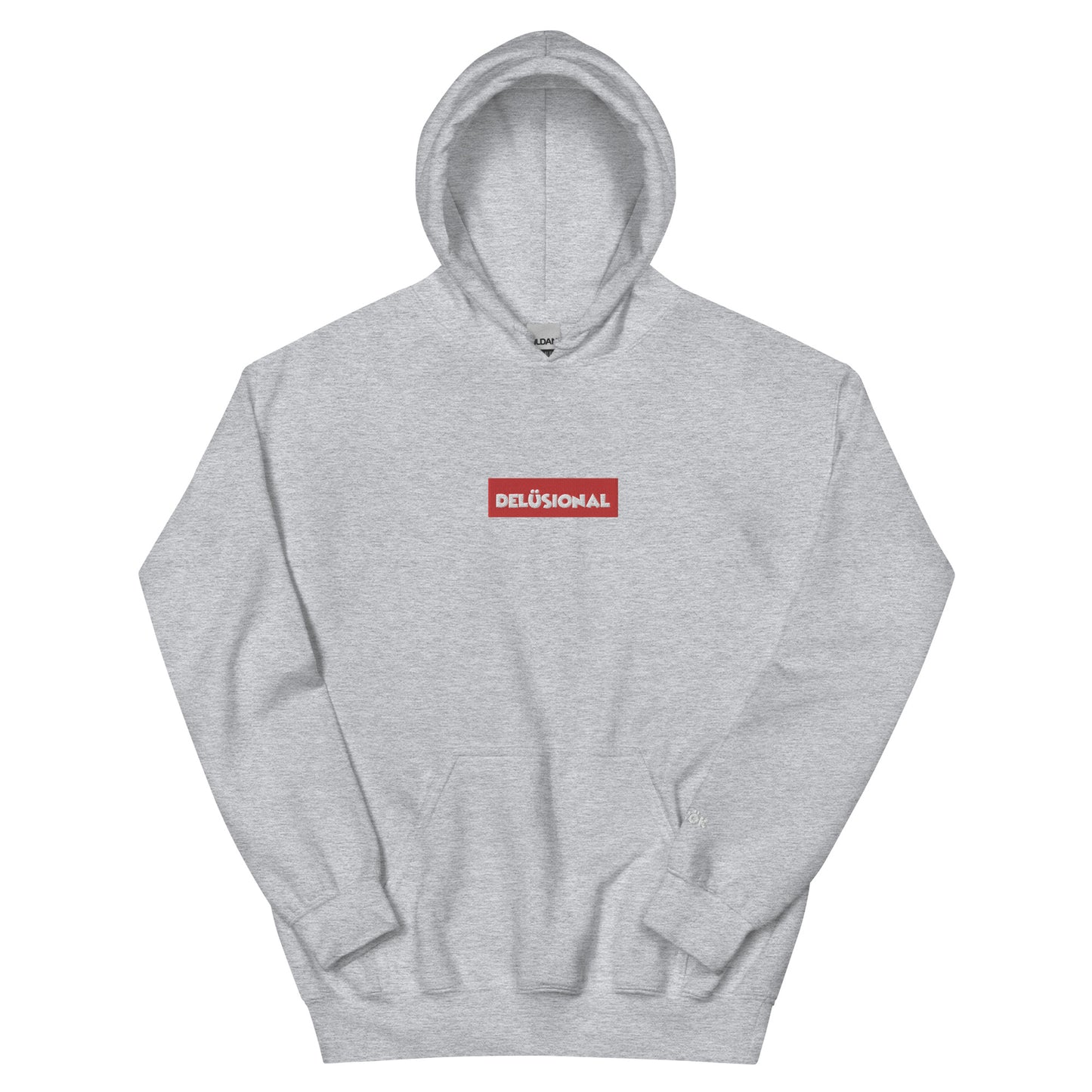 Delusional Brand / #04 / Hoodie / Red Box Logo
