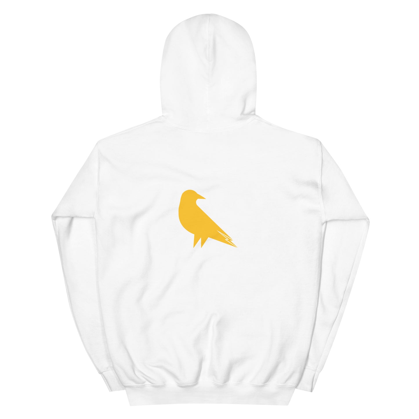 Skwok Brand (09) / Hoodie / Raven IV Logo / Front - Back / Padres Yellow