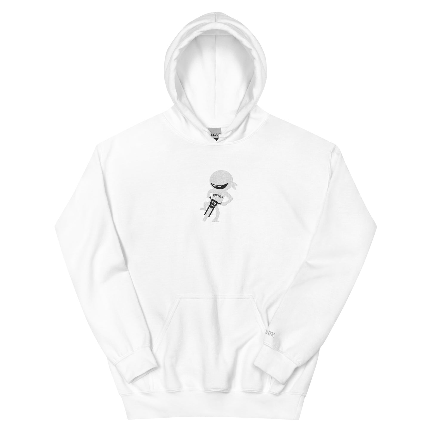 Kranik Brand / 8oz Gildan Hoodie / Emroidered / Moto Ninja Logo / Front Only