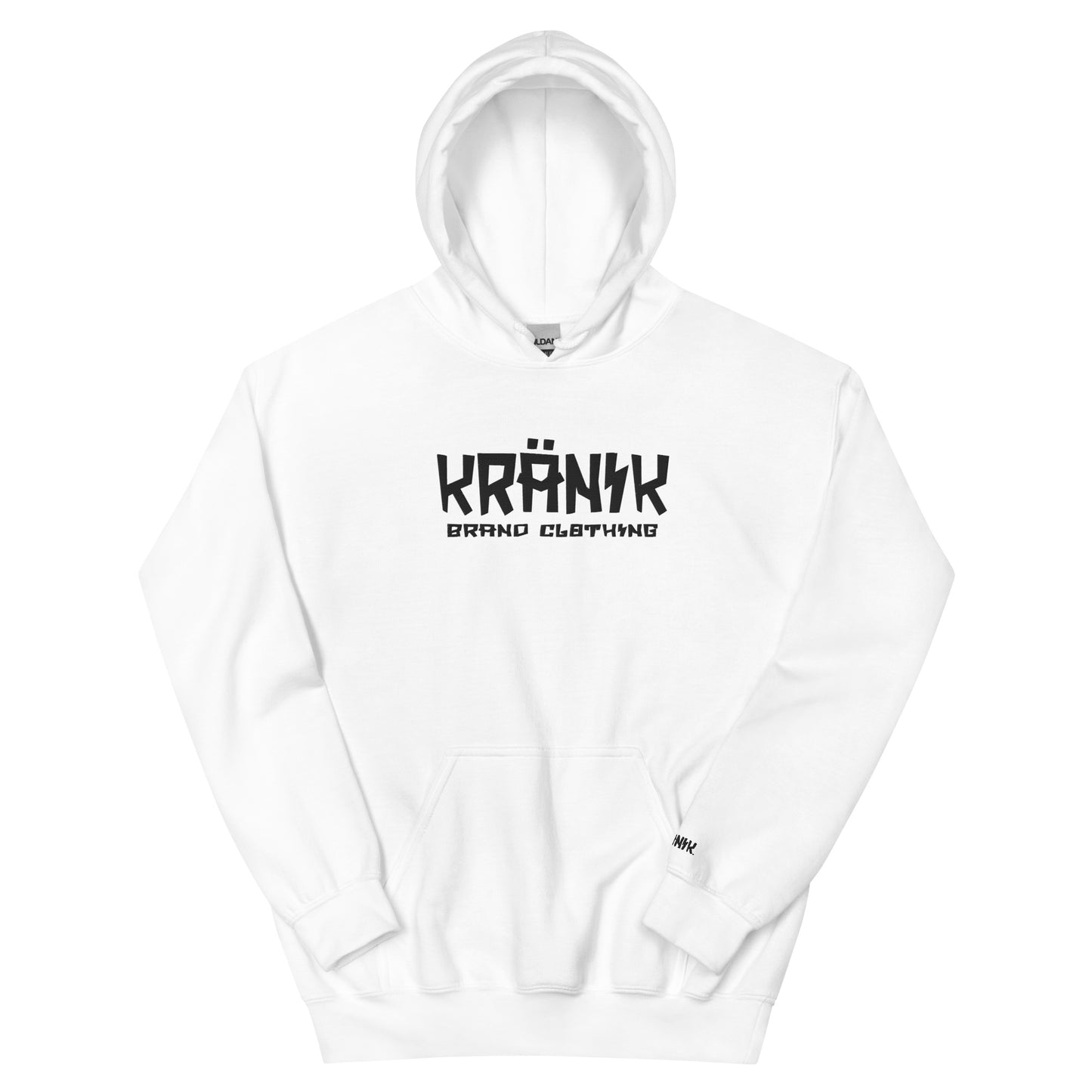 Kranik Brand / 8oz Gildan Hoodie / Embroidered / Kranik Brand Clothing Logo / Front Only