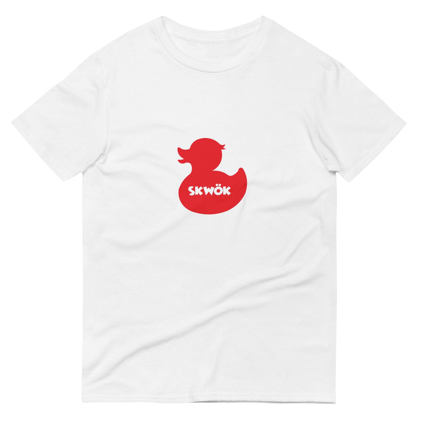 Skwok Brand / T-shirt / Skwok Duck Logo / Red / White