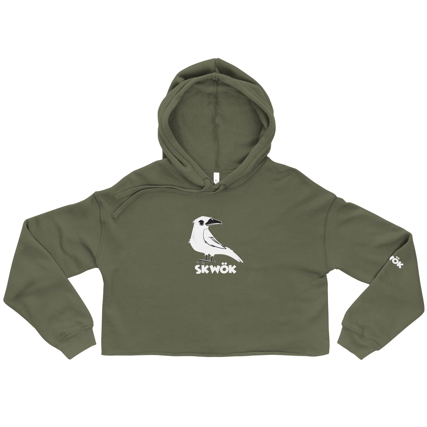 Skwok Brand / Crop / Hoodie / Raven