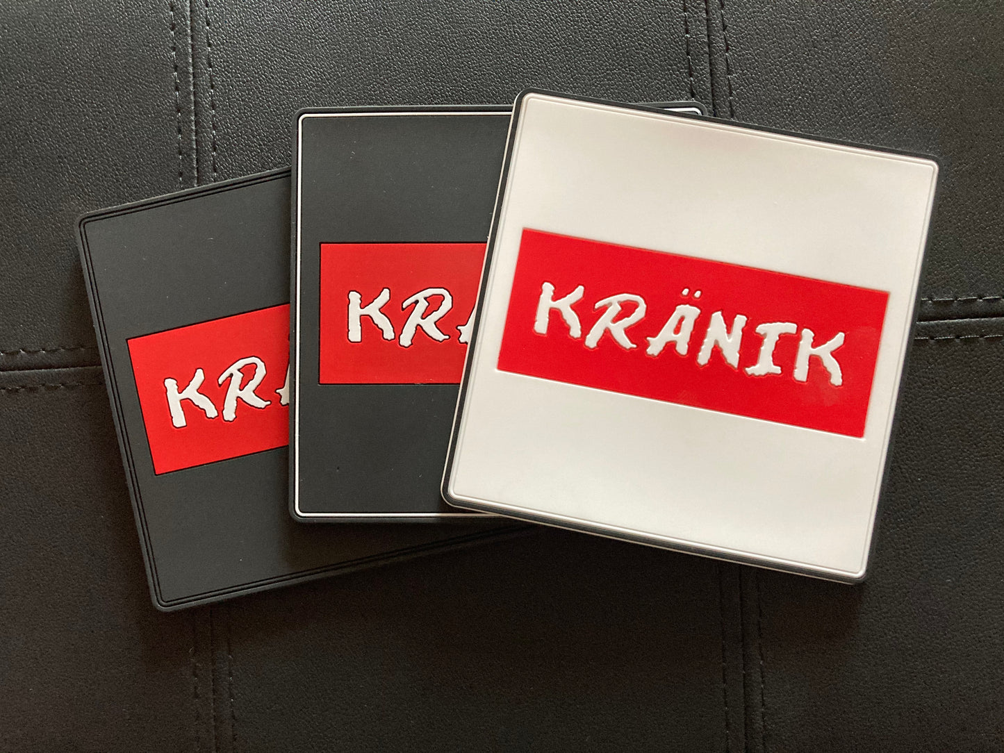 Kranik Coasters - 2pk - OG White/Red/Black