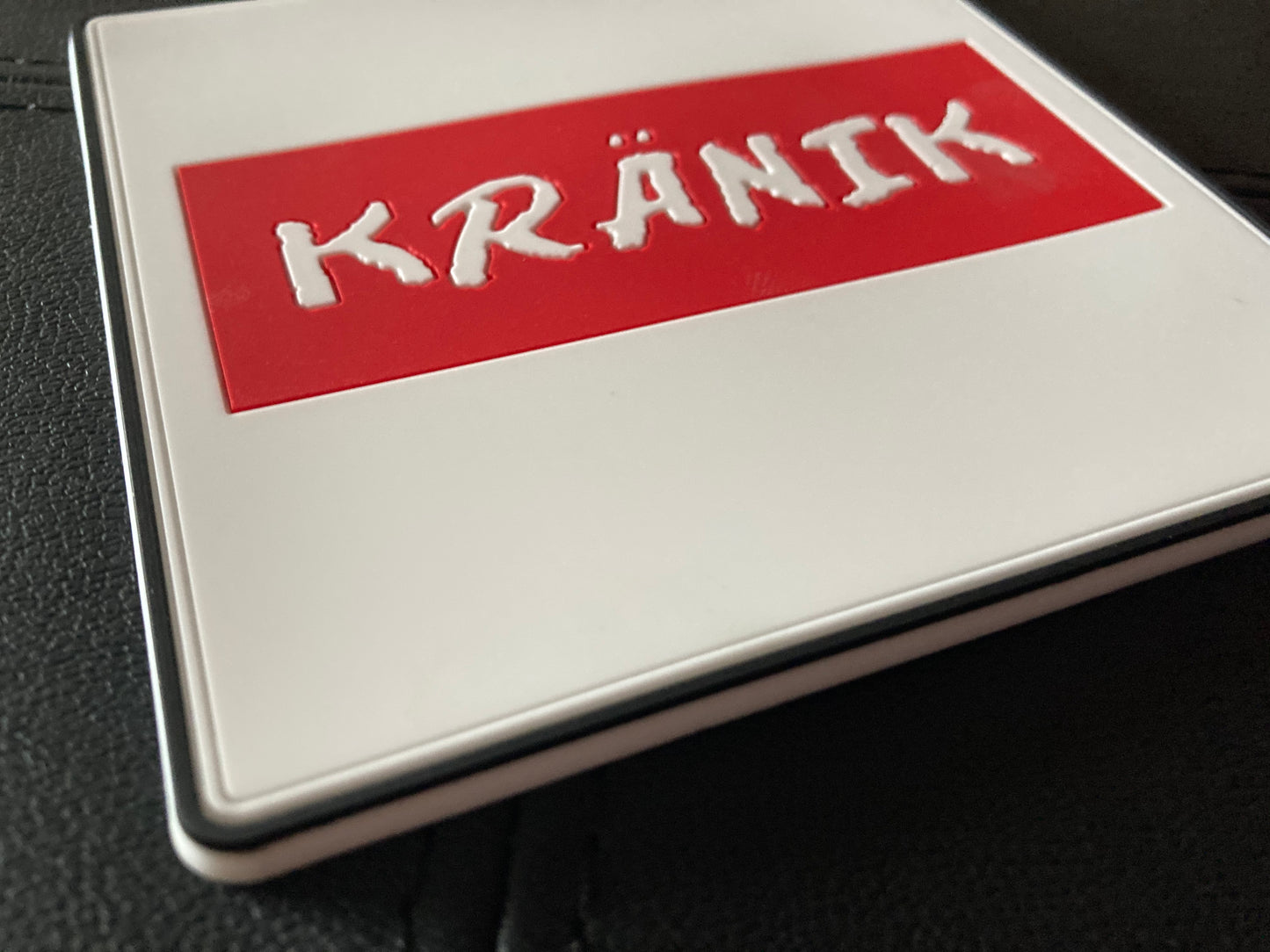 Kranik Coasters - 2pk - OG White/Red/Black