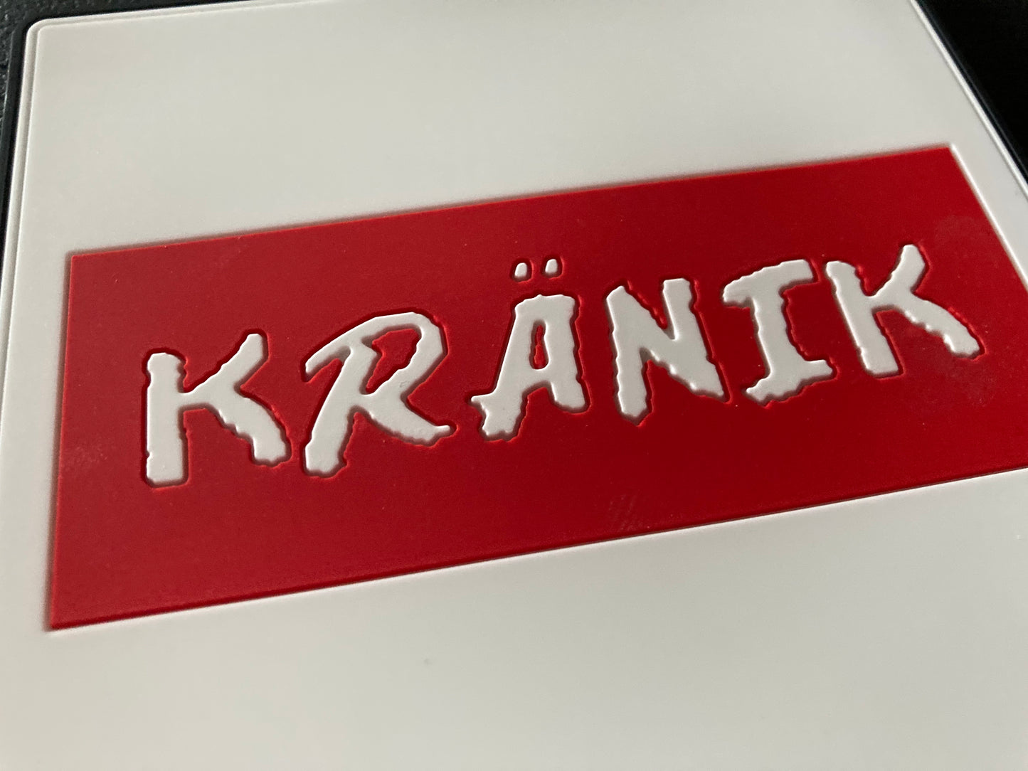Kranik Coasters - 2pk - OG White/Red/Black