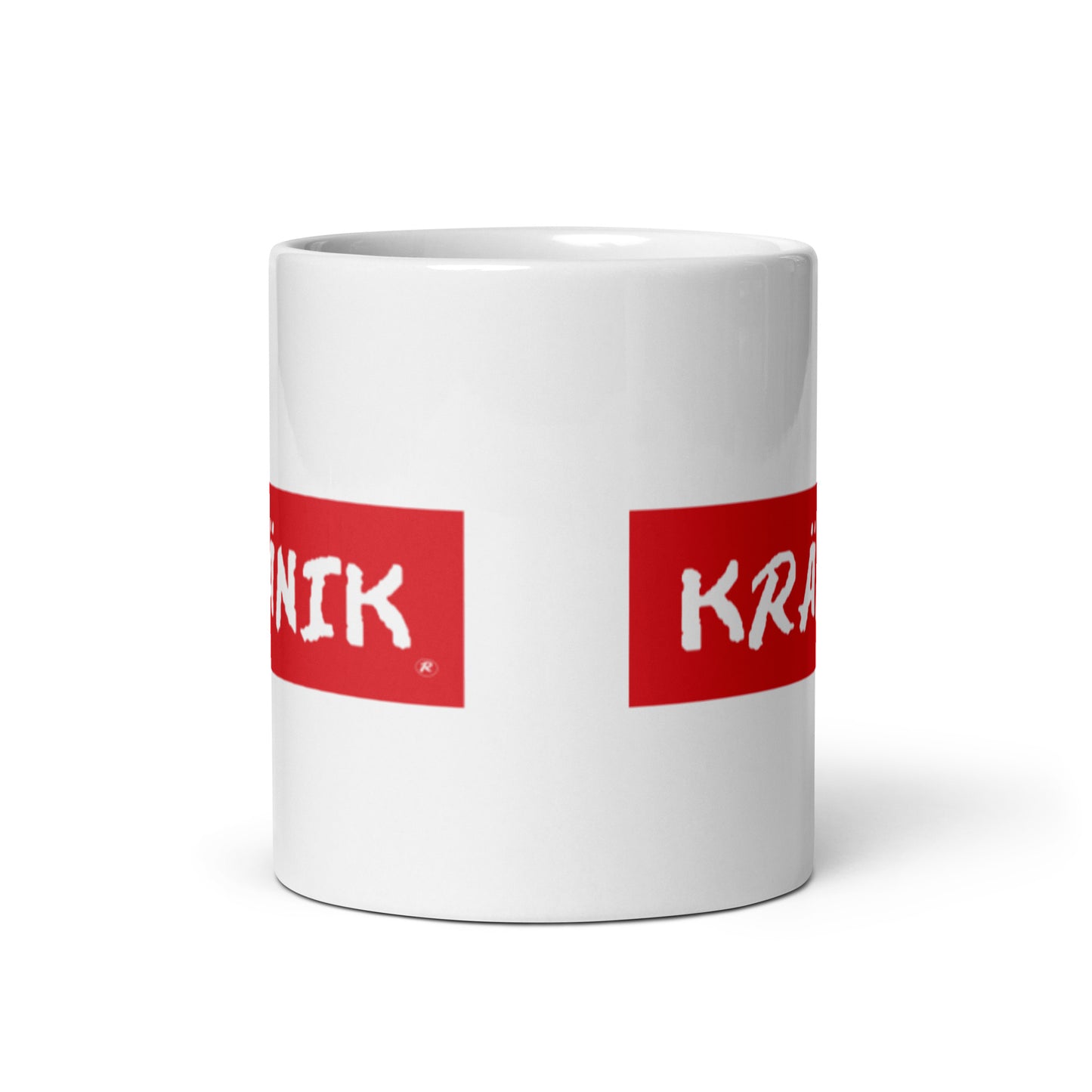 White Glossy mug