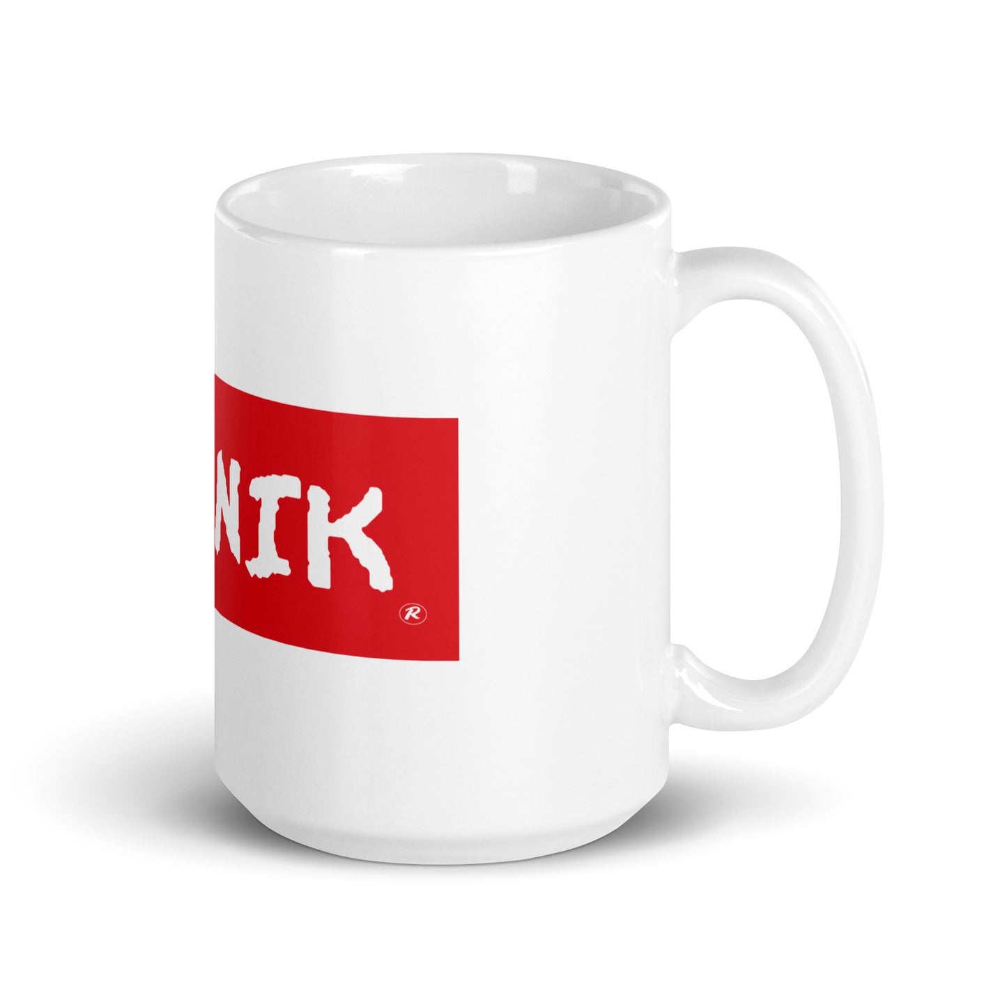 White Glossy mug