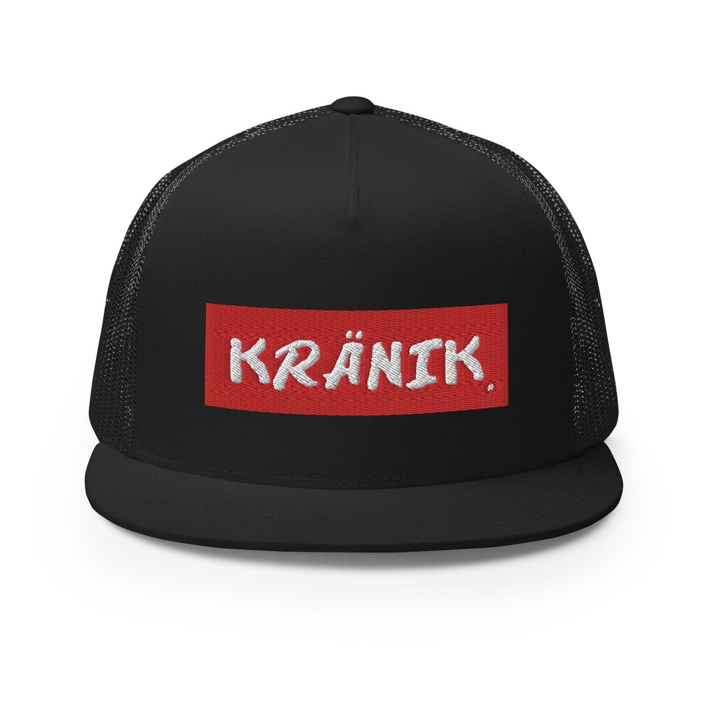 Kranik Brand Hat / Trucker Cap / Red Box Dare Logo / Black