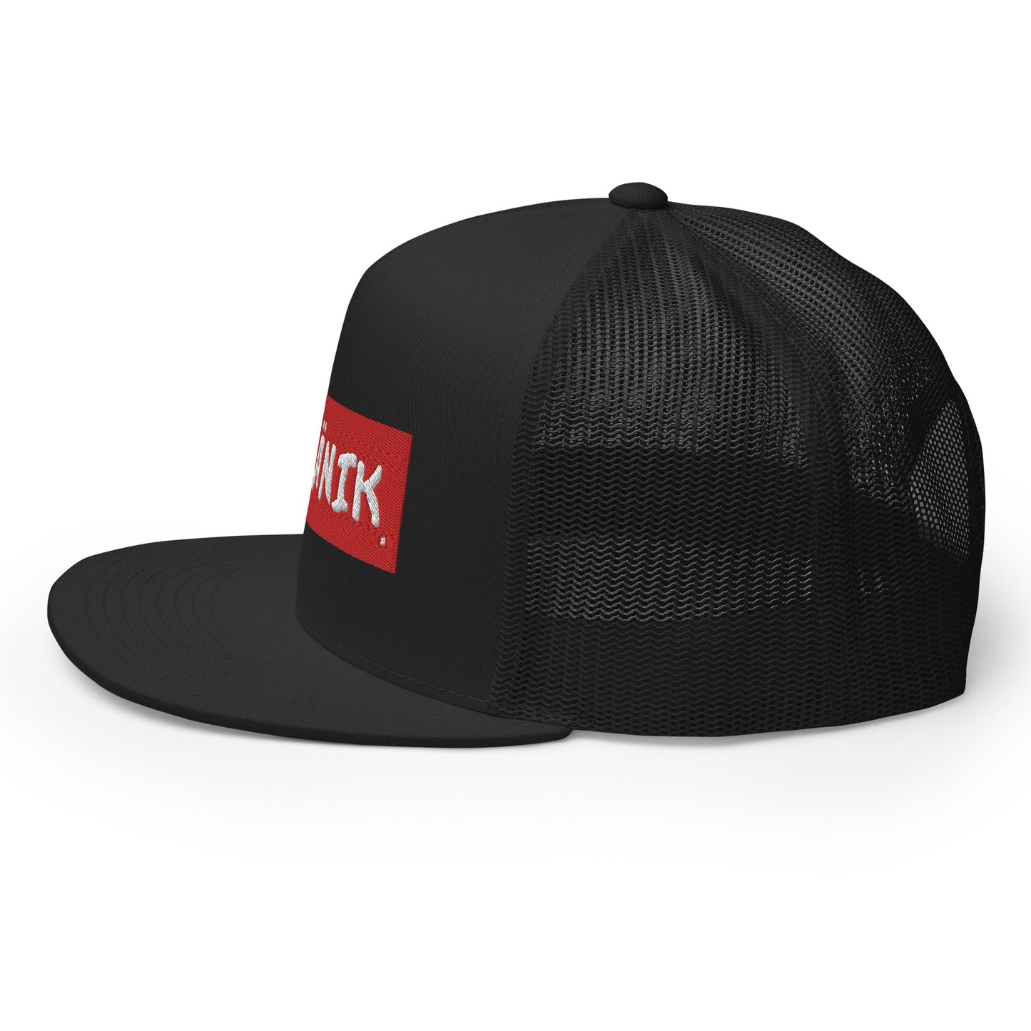 Kranik Brand Hat / Trucker Cap / Red Box Dare Logo / Black