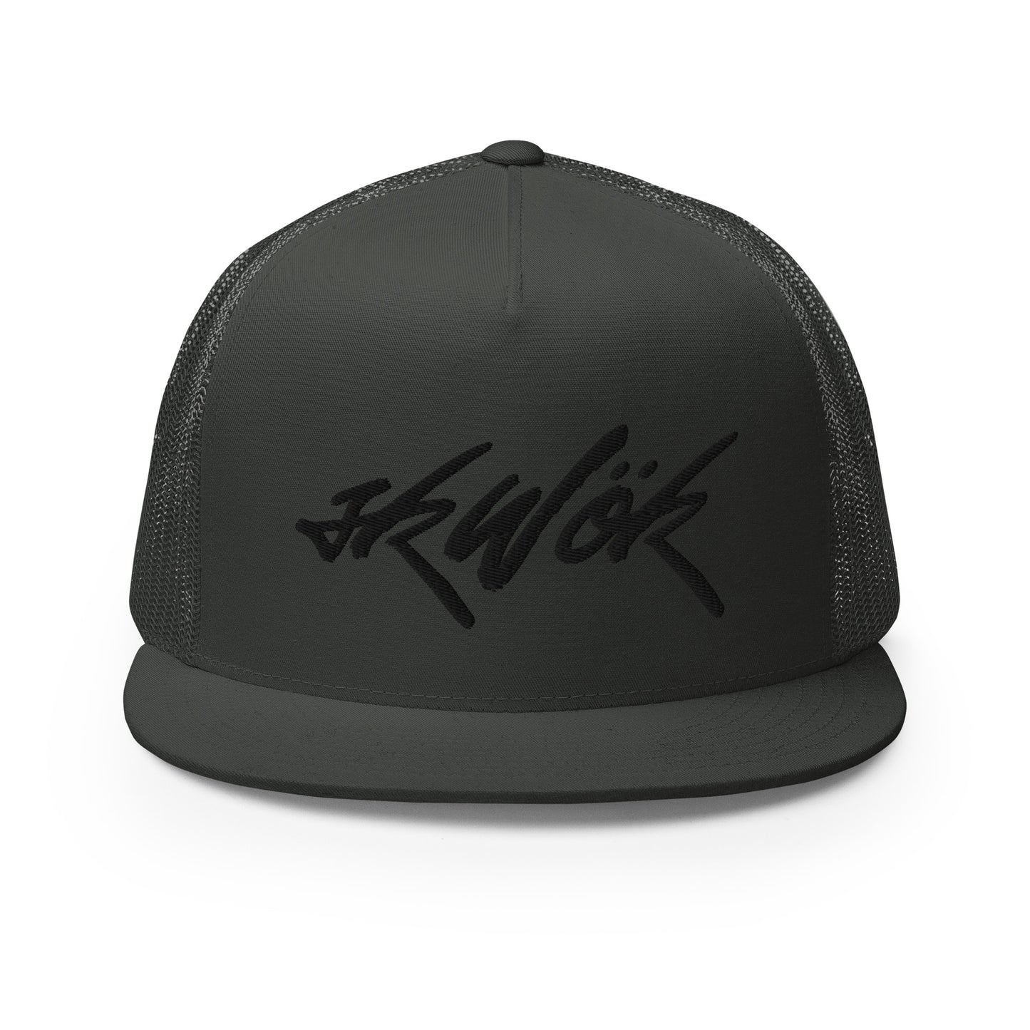 Skwok Brand / Hat / Trucker Cap / Tag Logo / 3D Puff / Black