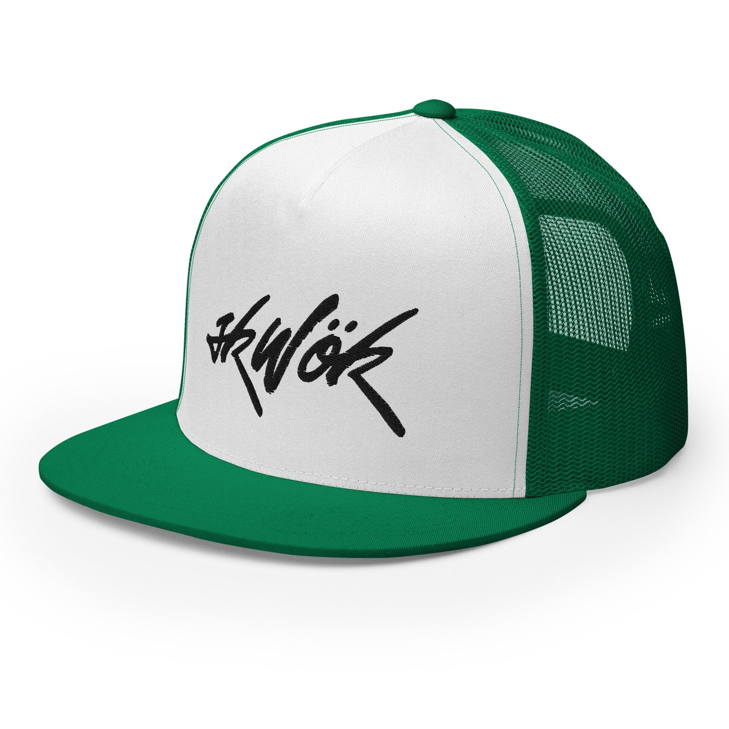 Skwok Brand / Hat / Trucker Cap / Tag Logo / 3D Puff / Black