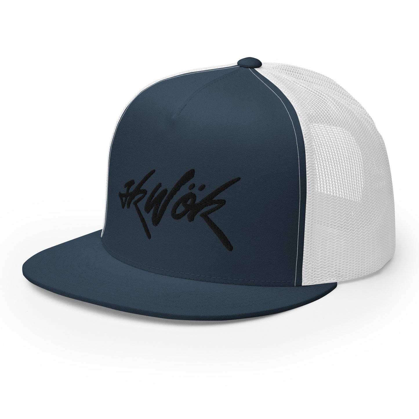 Skwok Brand / Hat / Trucker Cap / Tag Logo / Black