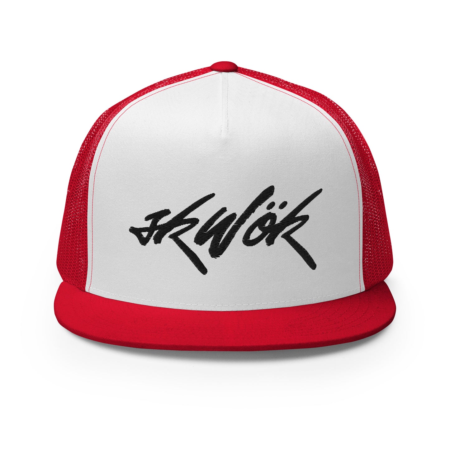 Skwok Brand / Hat / Trucker Cap / Tag Logo / Black