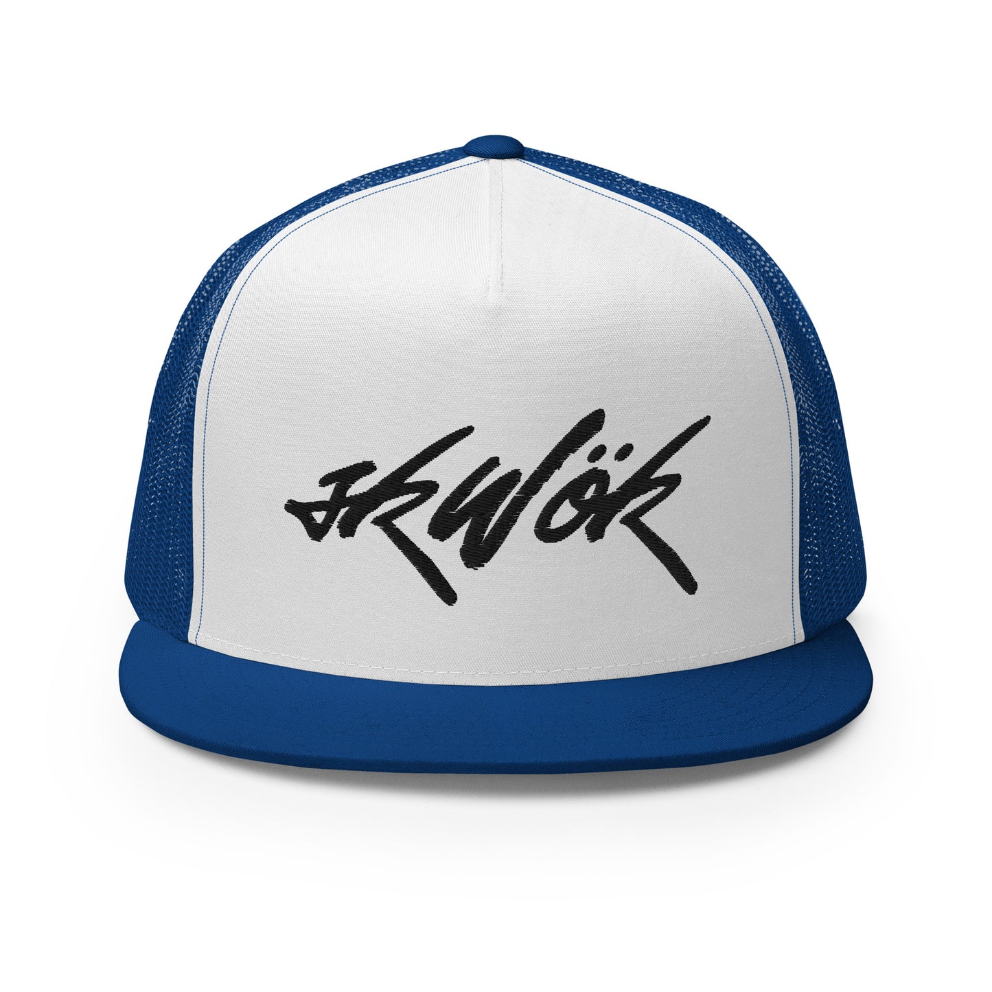 Skwok Brand / Hat / Trucker Cap / Tag Logo / 3D Puff / Black