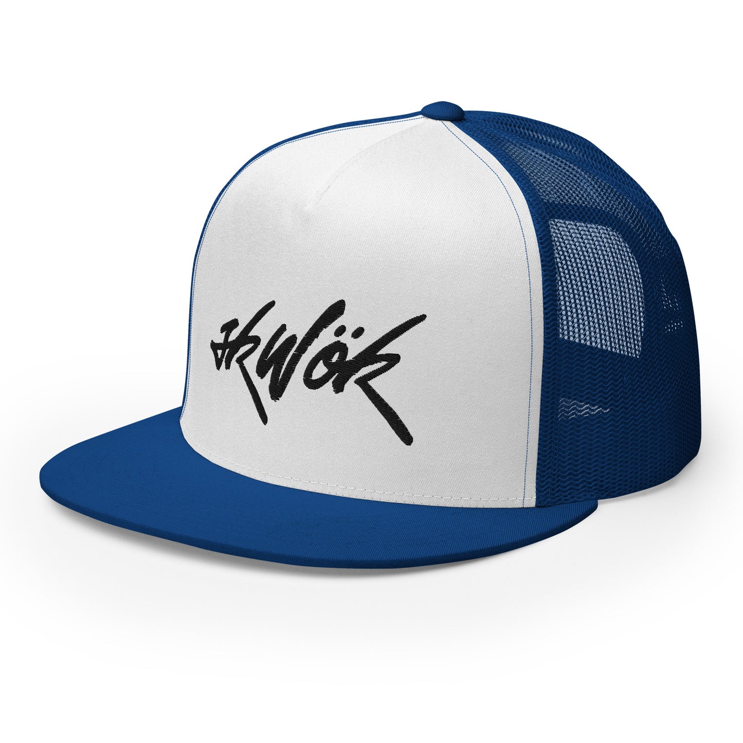 Skwok Brand / Hat / Trucker Cap / Tag Logo / 3D Puff / Black