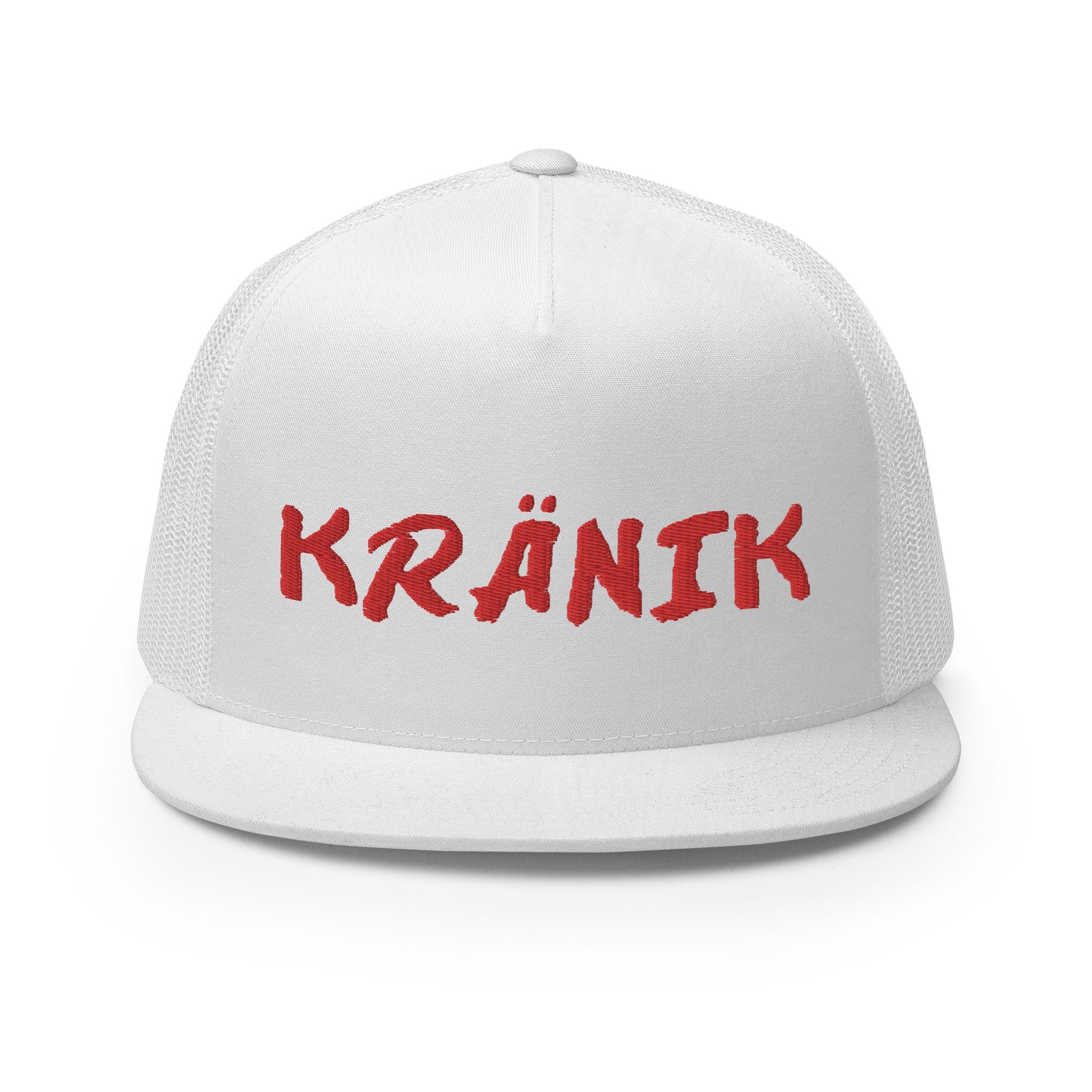 Kranik Brand Hat / Trucker Cap / OG Dare Logo / White / Red