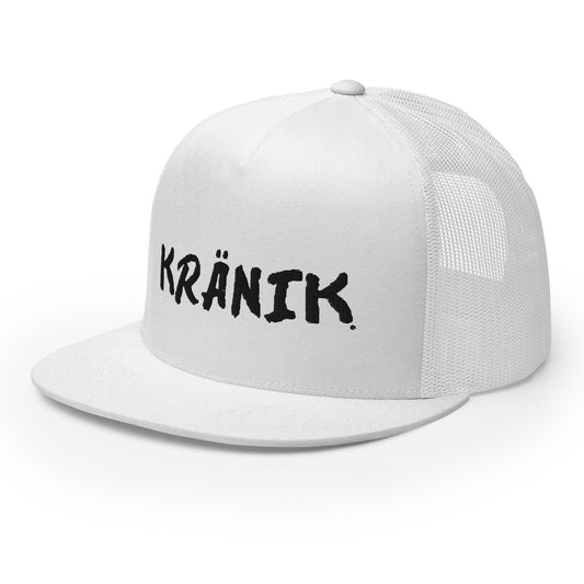 Kranik Brand Hat / Trucker Cap / OG Dare Logo / White / Black