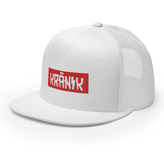 Kranik Brand Hat / Trucker / Red Box Moto / White
