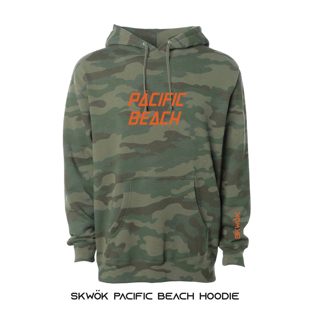 Skwok Pacific Beach Hoodie - Camouflage - 10oz - (6 Color Options)