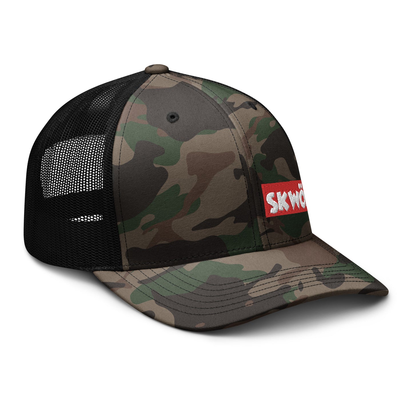 Skwok Brand / Hat / Traditional / OG Logo / Red Box Logo / Camouflage