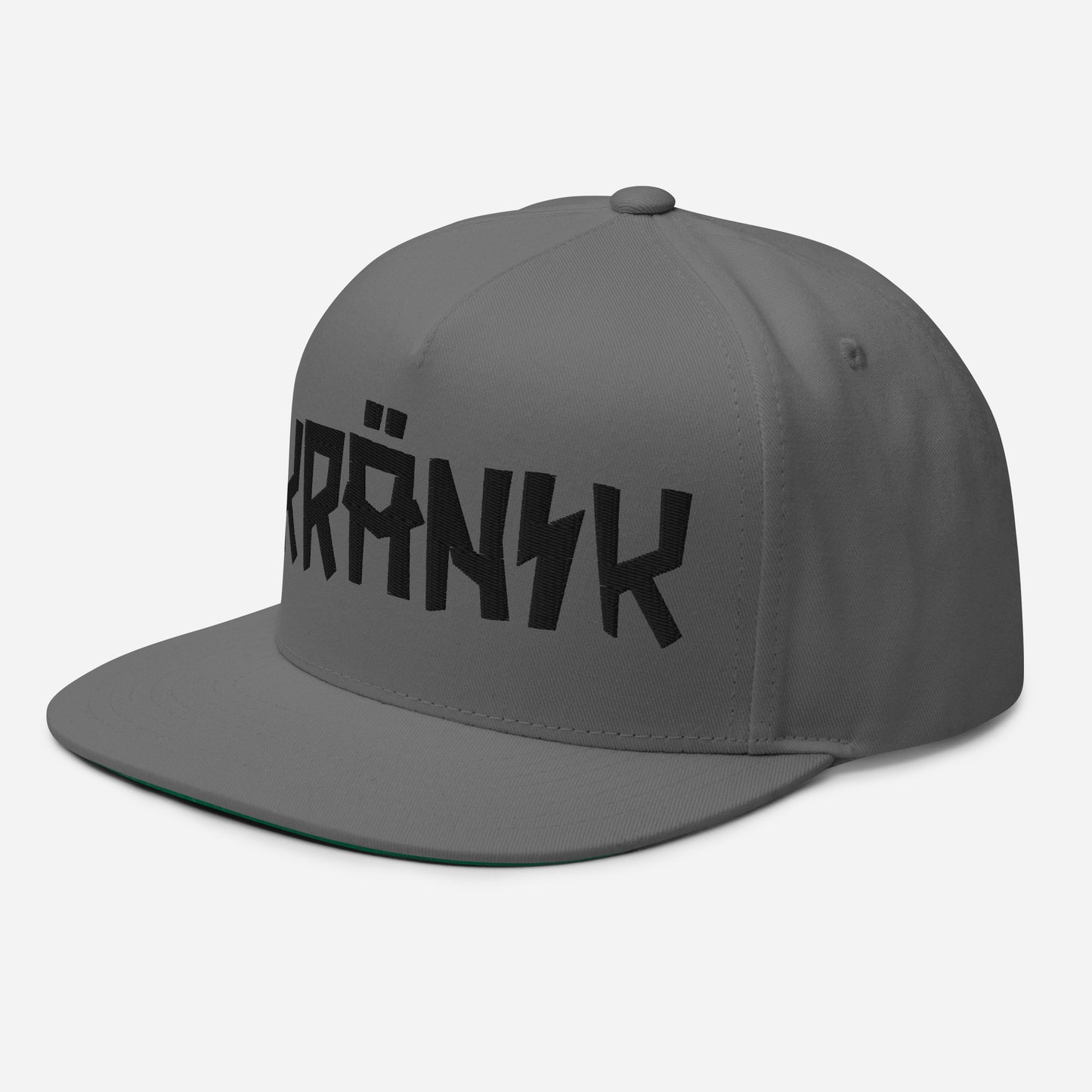 Kranik Brand Hat / Flat Bill / Moto Logo / 3D Puff Black Embroidery / 5 Color Options