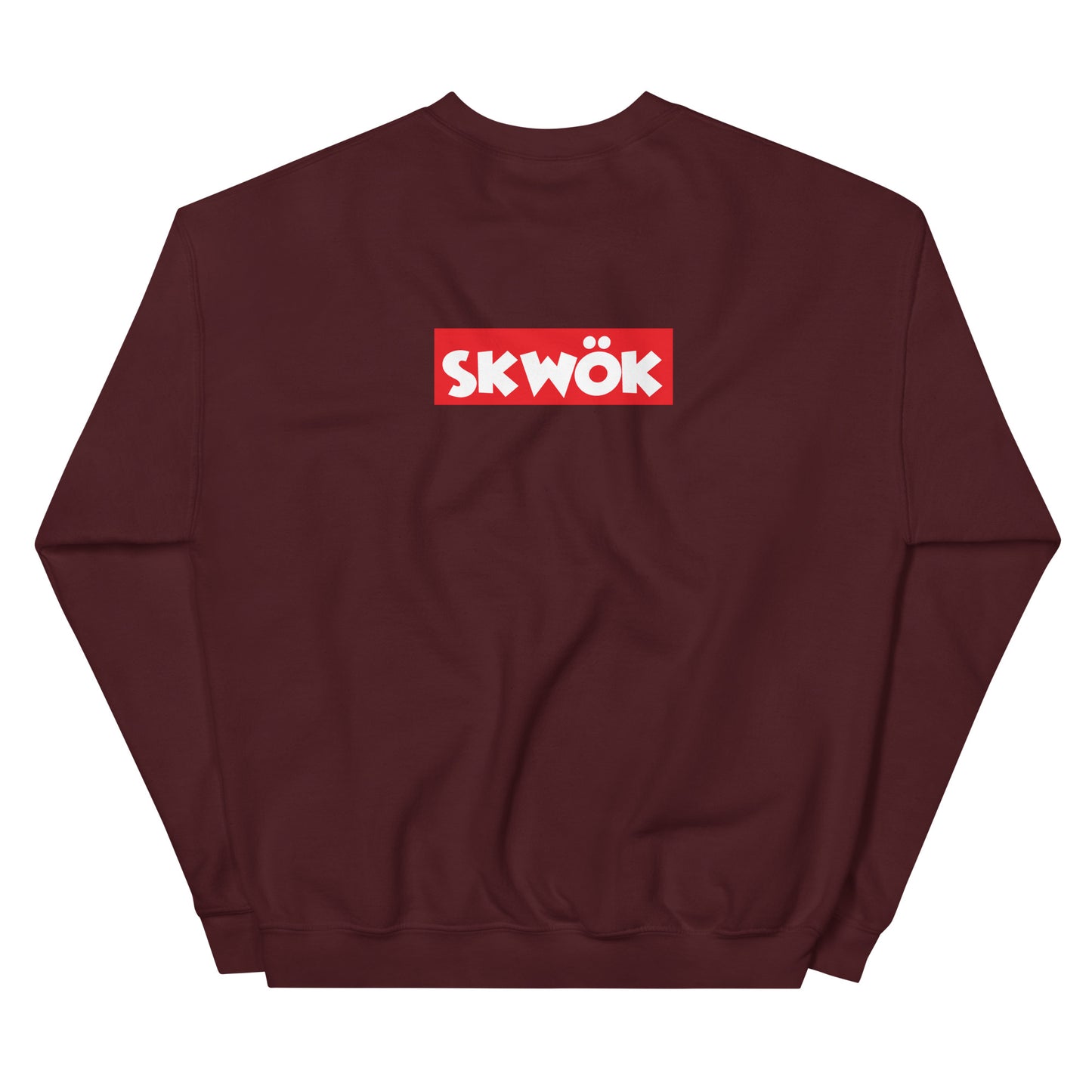 Skwok Brand / Crew / (3) / OG Logo / Red Box Logo / DTG Print / Front - Back