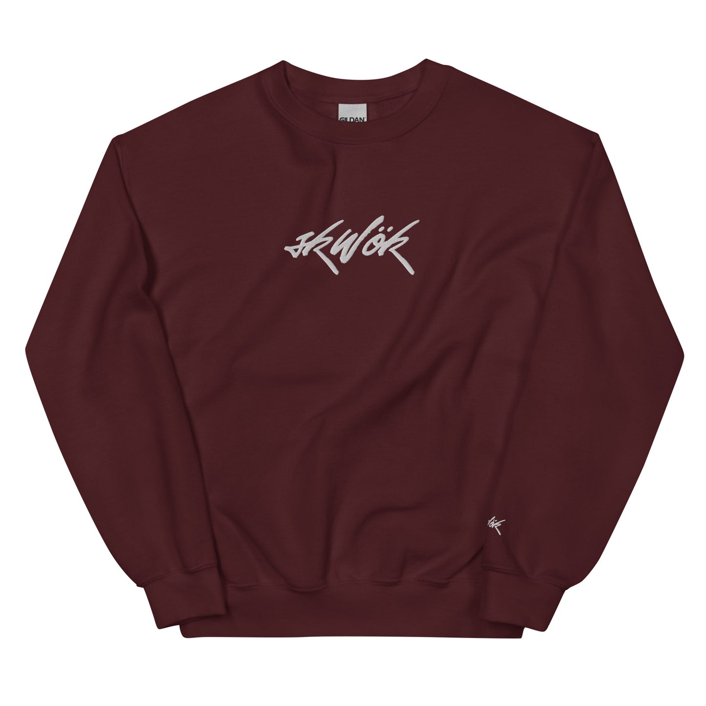 Skwok Brand / Crew / (4) / Tag Logo / Embroidered / White