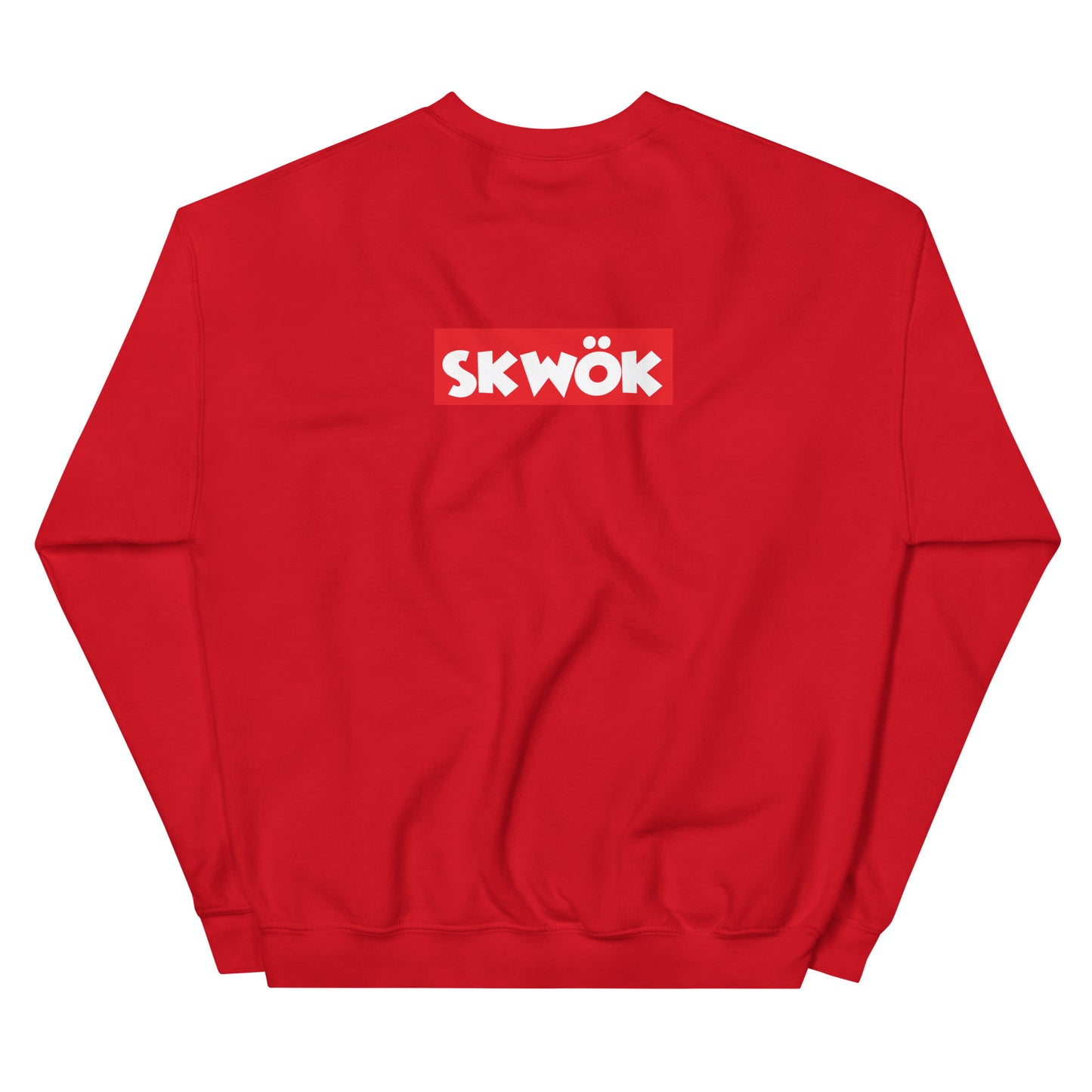 Skwok Brand / Crew / OG Logo / Red Box Logo / DTG Print / Front - Back / DTG Print