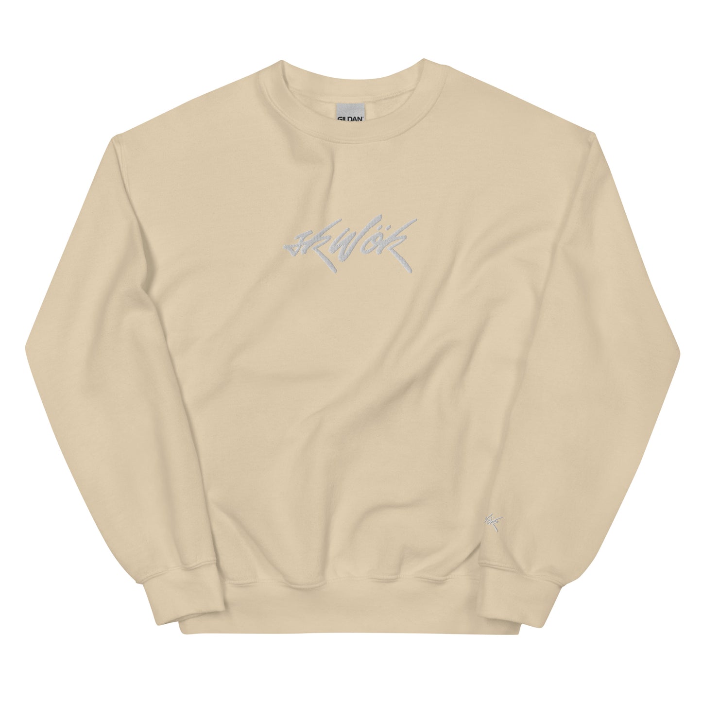 Skwok Brand / Crew / (4) / Tag Logo / Embroidered / White