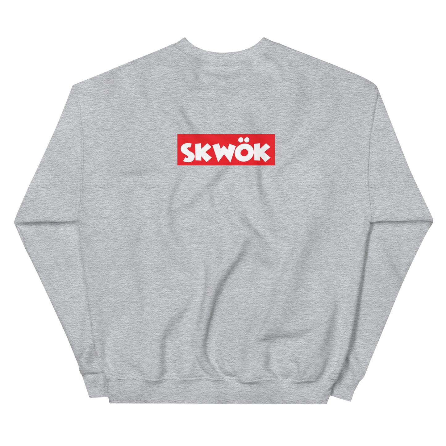 Skwok Brand / Crew / (3) / OG Logo / Red Box Logo / DTG Print / Front - Back