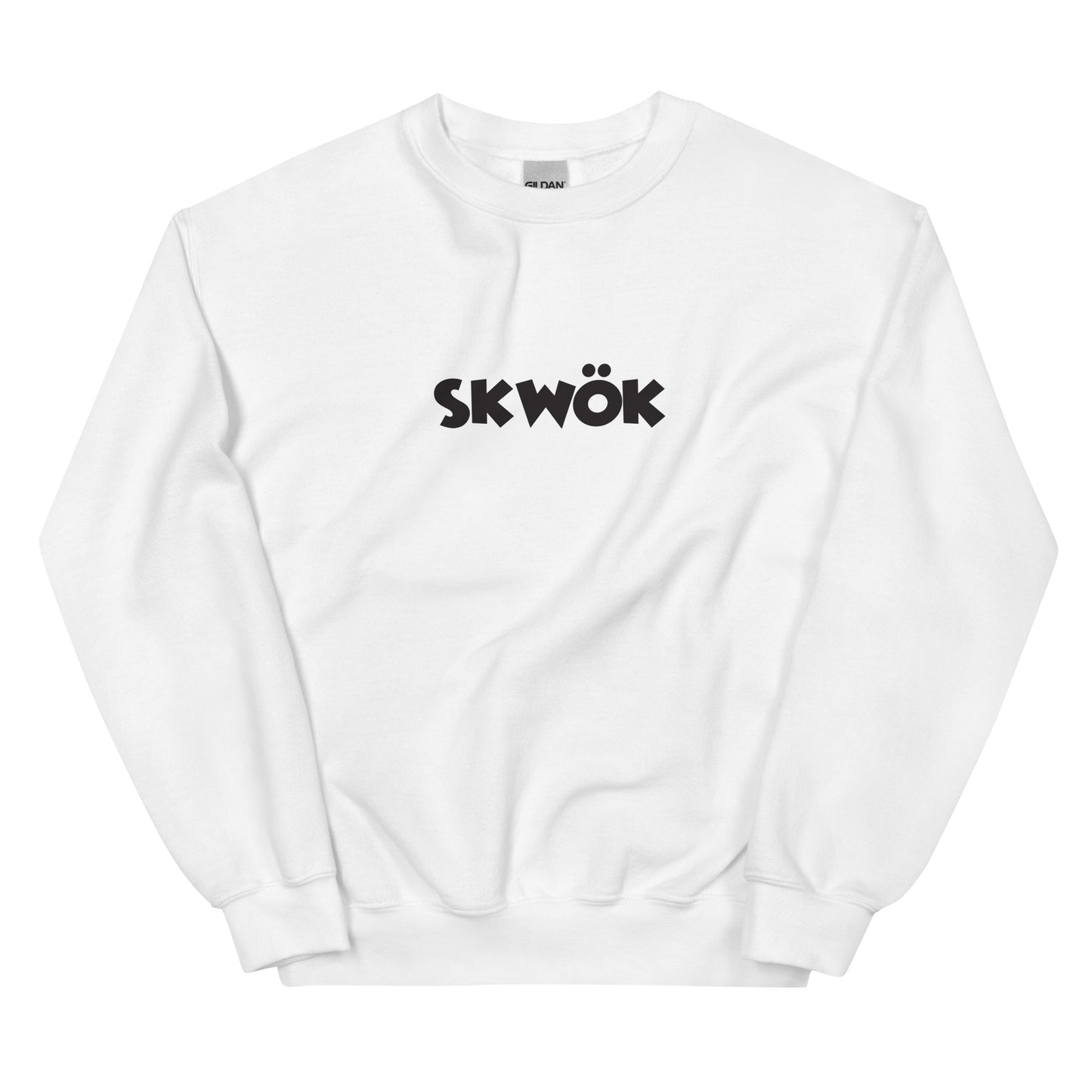 Skwok Brand / Crew / (1) / OG Logo / White / DTG Print / Front