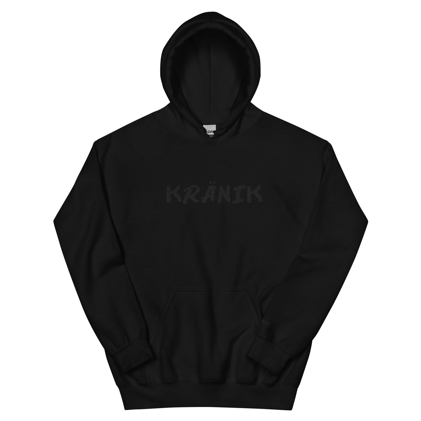 Kranik Brand / 8oz Gildan Hoodie / Embroidered / OG Dare Logo / Black