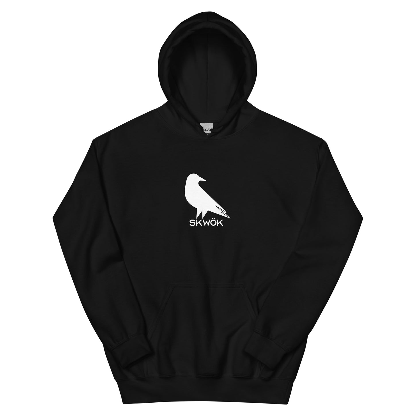 Skwok Brand (06) / Hoodie / Raven II Logo / Front - Back