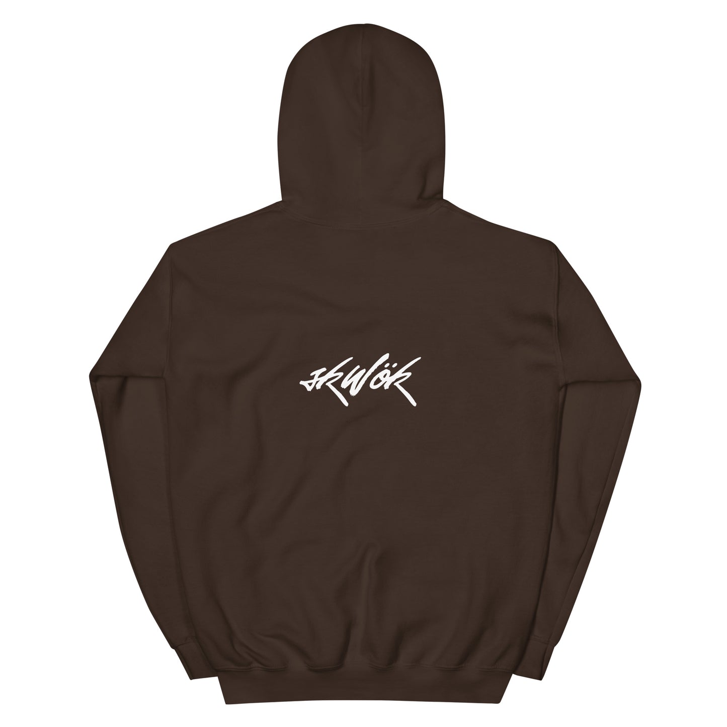 Skwok Brand (04) / 8oz Gildan Hoodie / Tag Logo / Front - Back