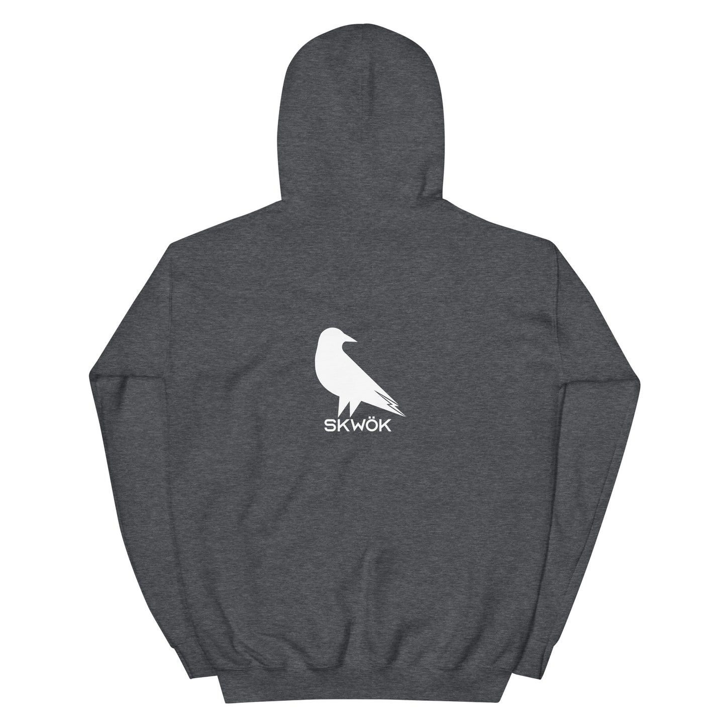 Skwok Brand (06) / Hoodie / Raven II Logo / Front - Back